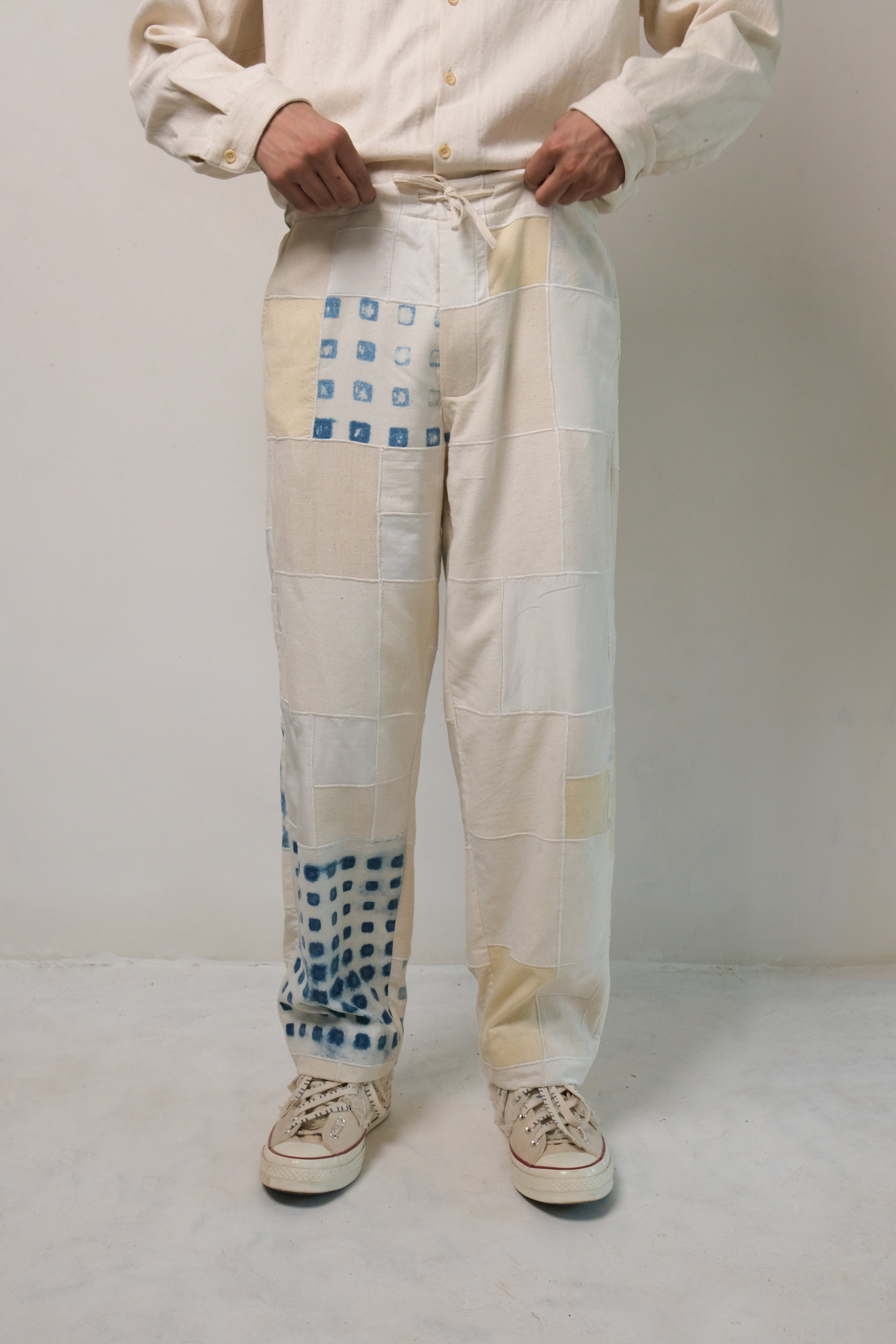 PATCHWORK DRAWSTRING PANT