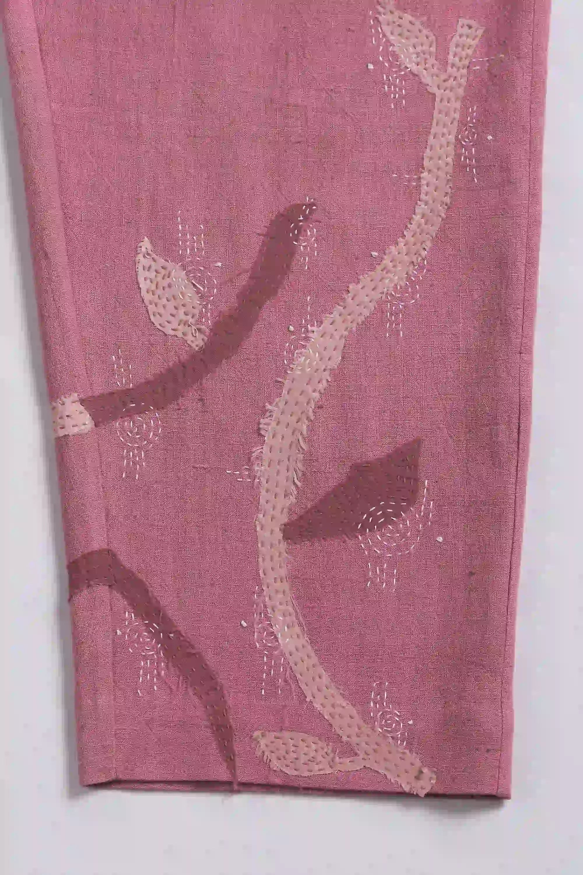 Fabric close-up with patchwork