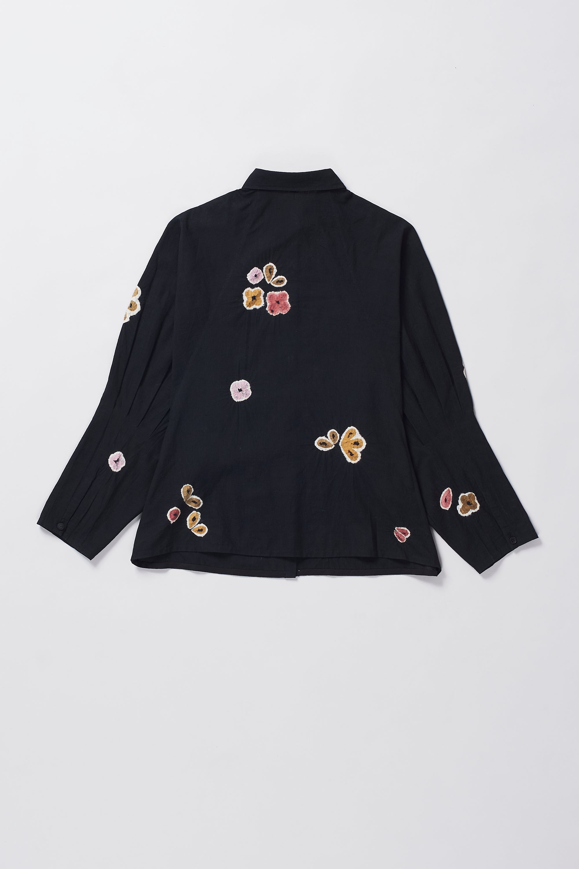 SHIBORI RAGLAN SLEEVE SHIRT