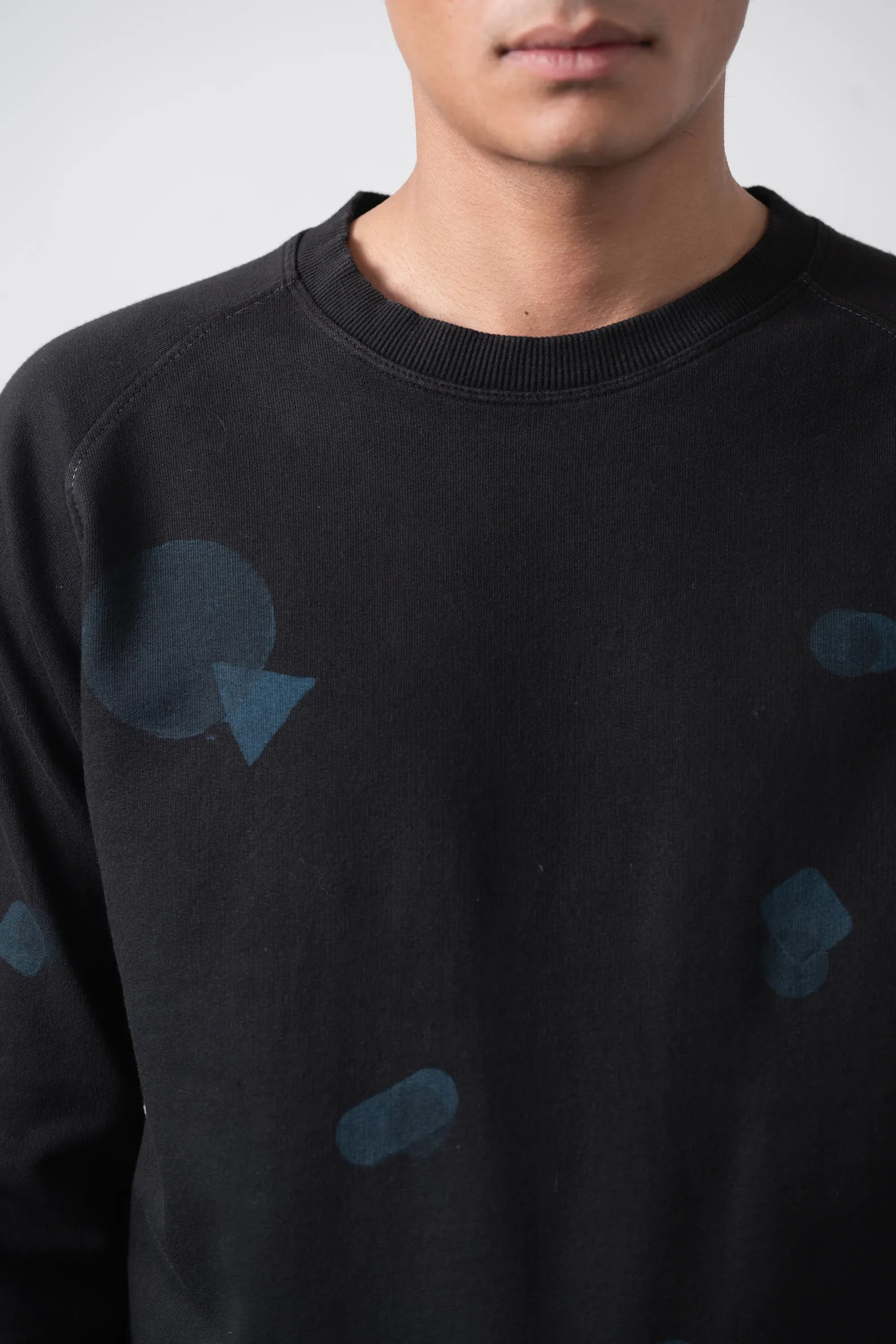 Black Cotton Sweatshirt