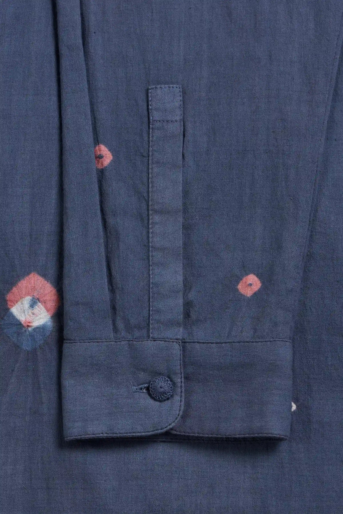 Bandhani Shirt in Blue Lilac