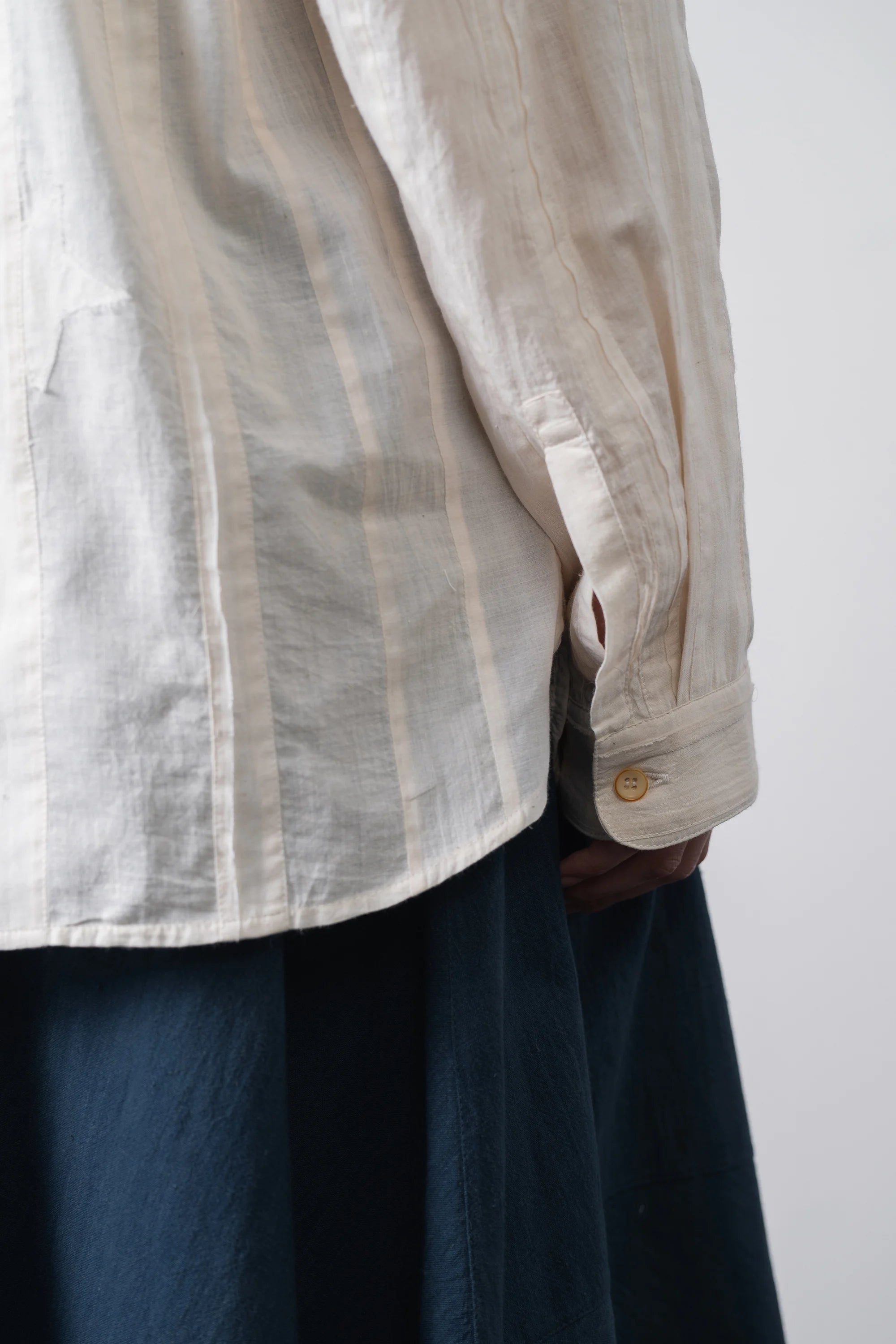 Ecru Relaxed Fit Mul Shirt