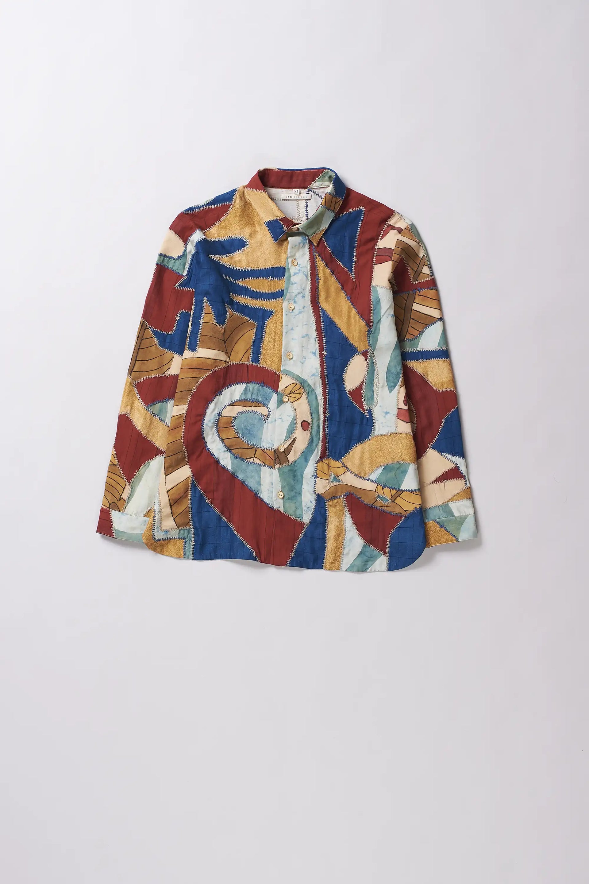 ［新品］TODAYFUL Embroidery Patchwork Shirts Multicolour Patchwork Lovers Shirt