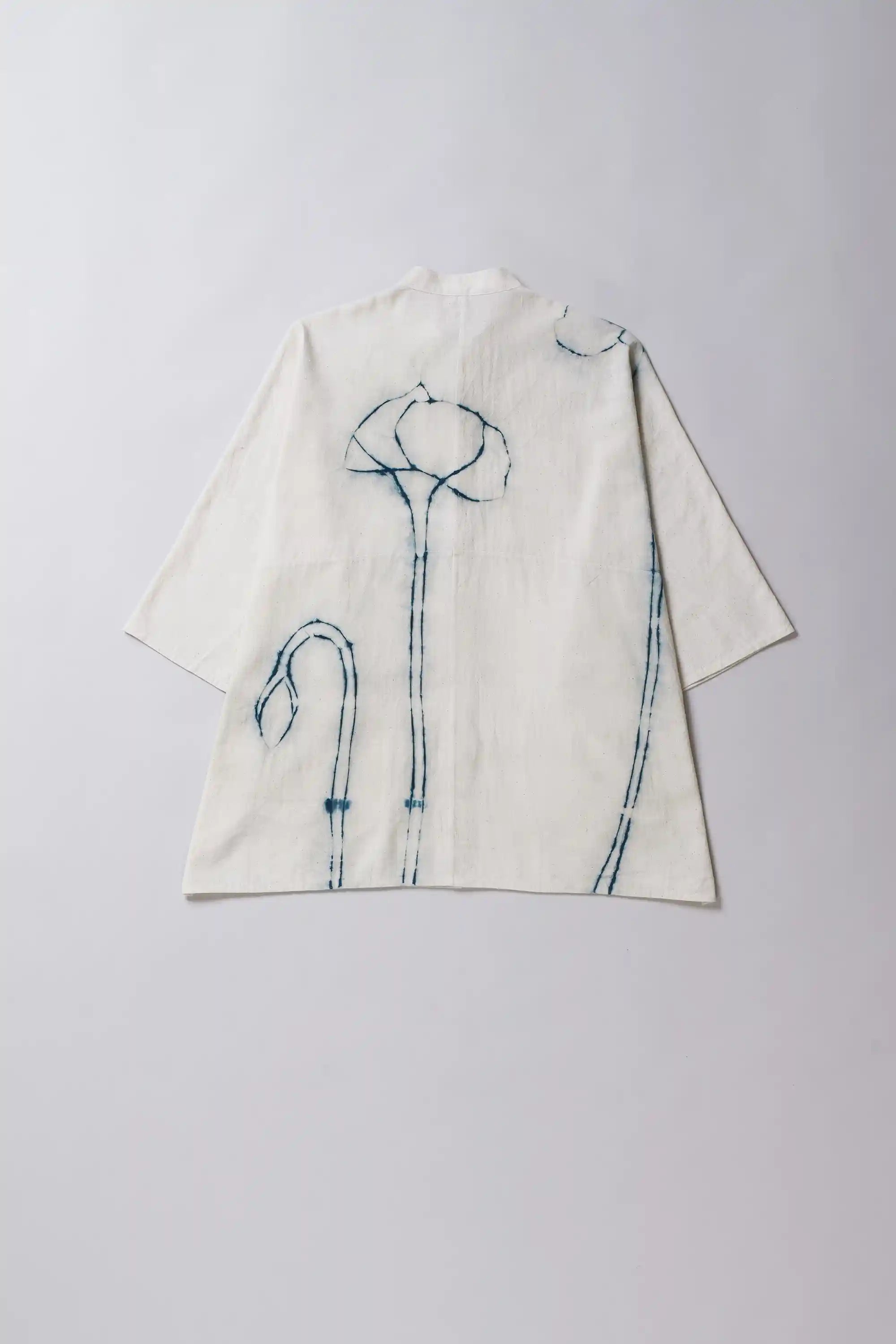 Mcover Shibori Shirt in Ecru