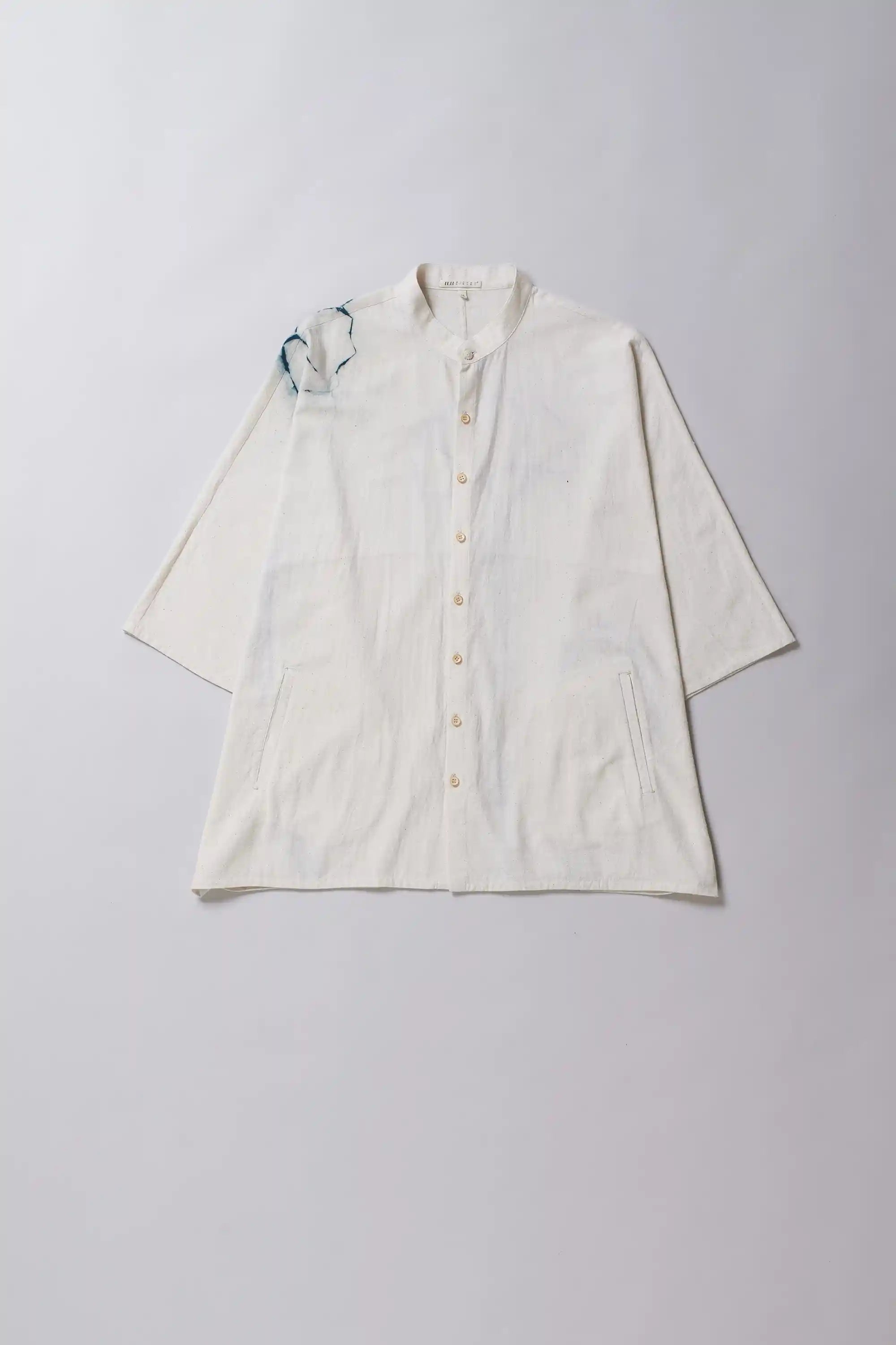 Mcover Shibori Shirt in Ecru