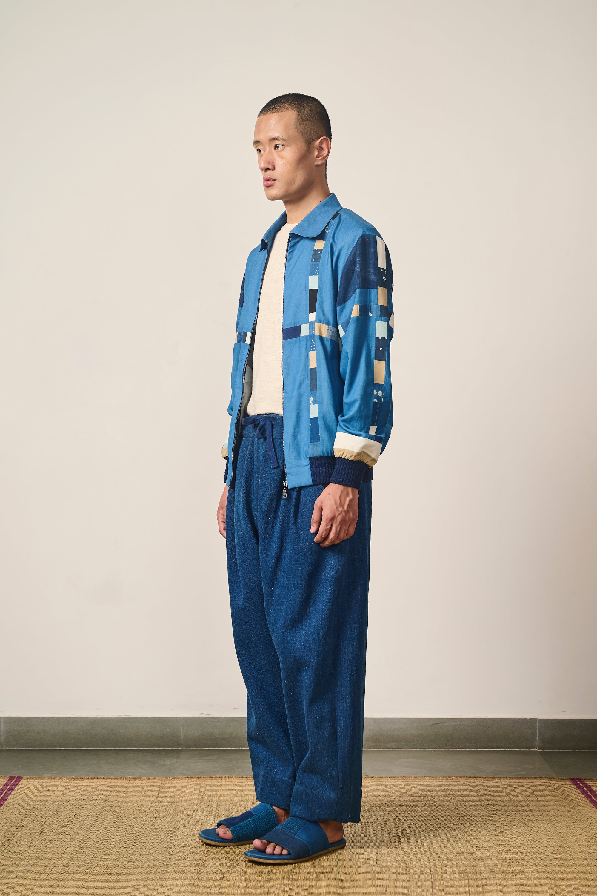 INDIGO PATCHWORK JACKET