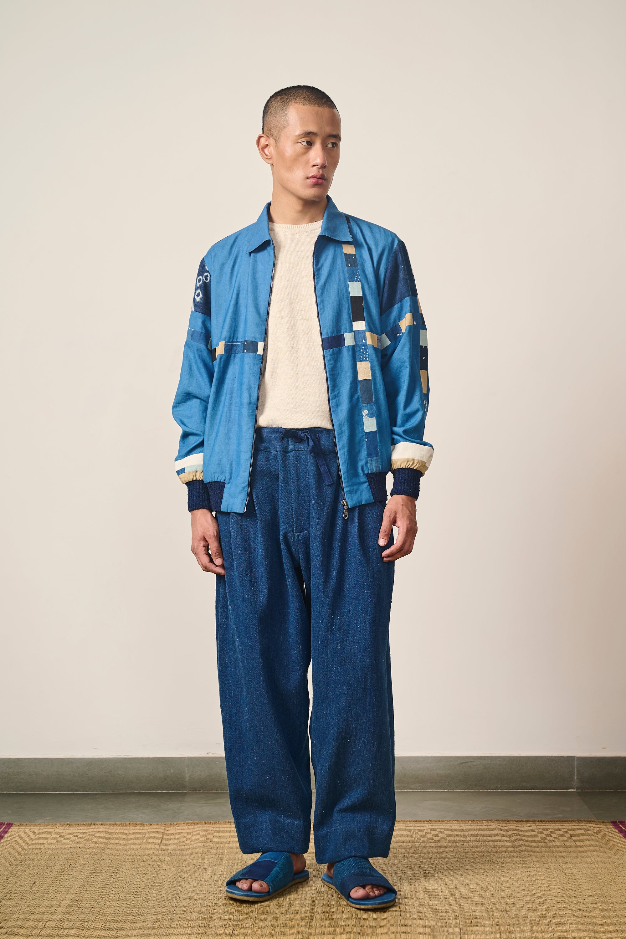 INDIGO PATCHWORK JACKET