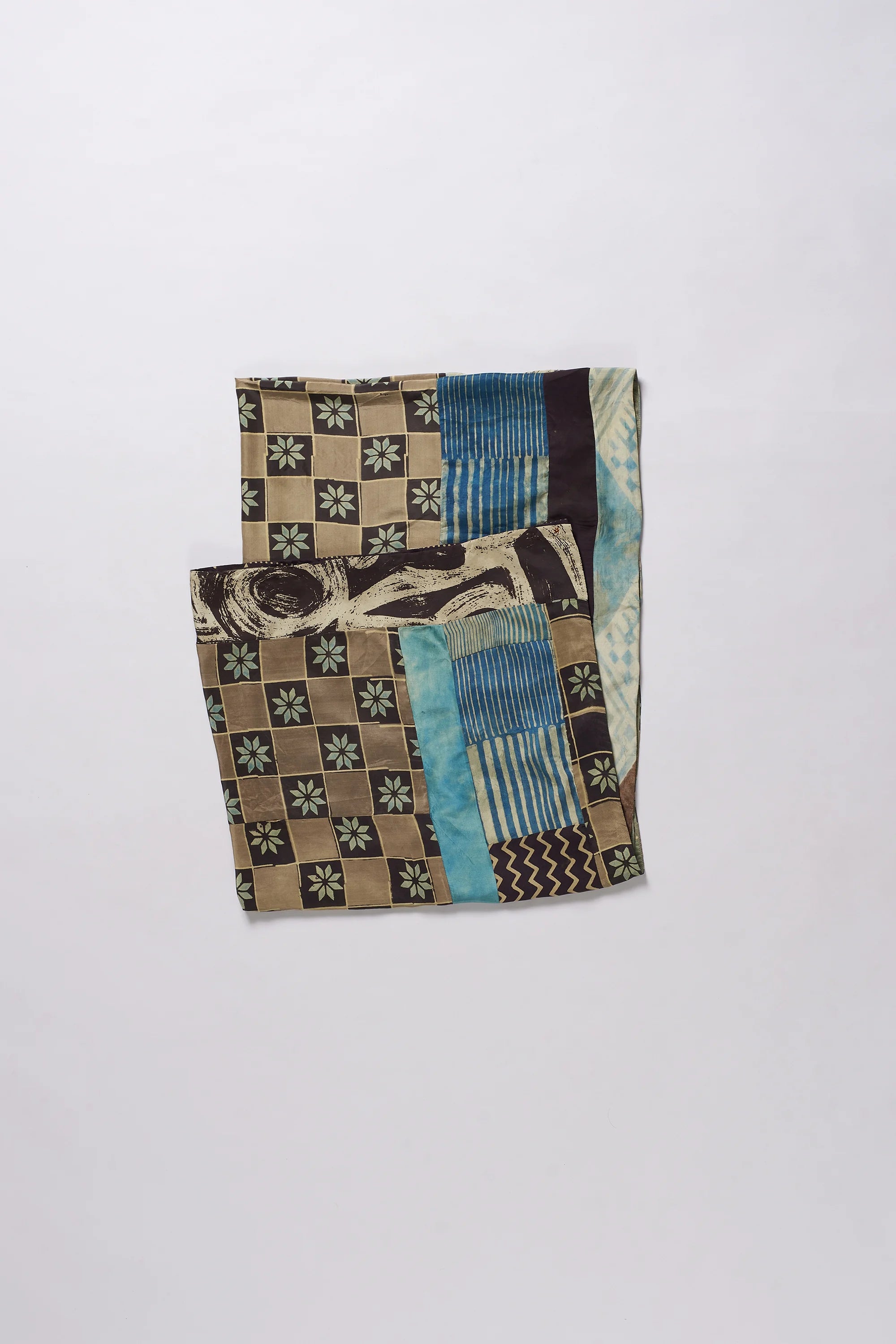 Reclaimed Patchwork Scarf in Silk