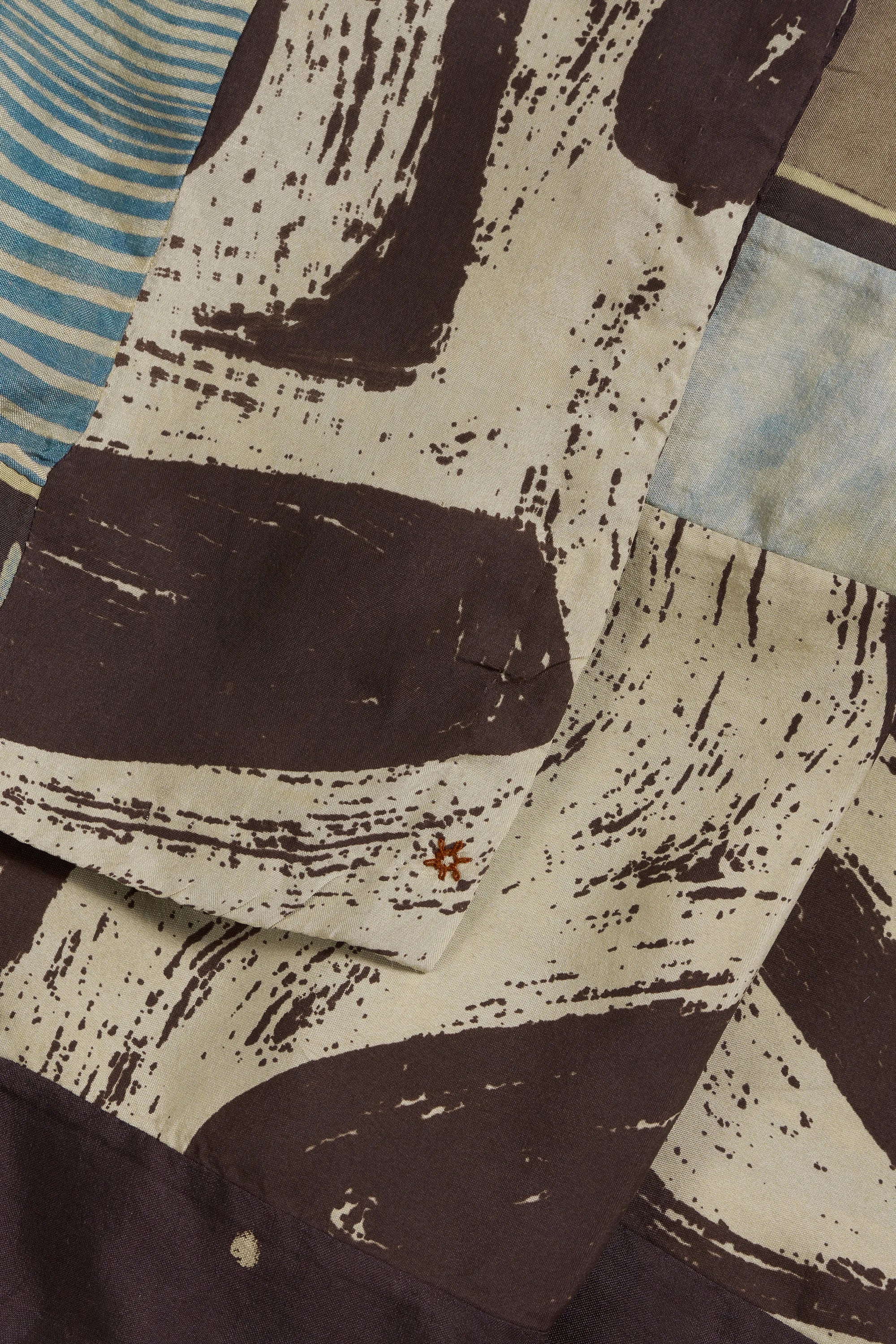 Reclaimed Patchwork Scarf in Silk