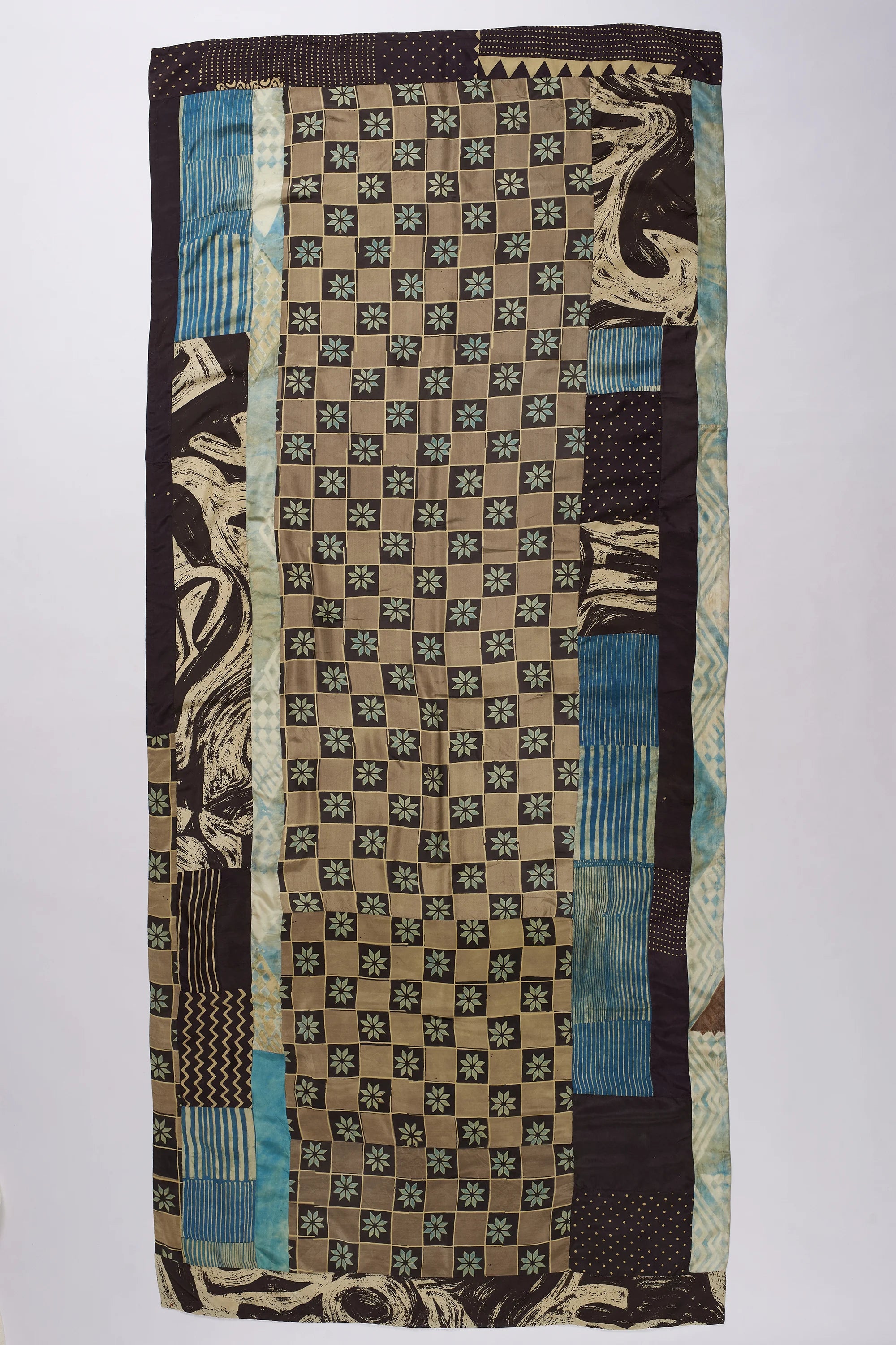 Reclaimed Patchwork Scarf in Silk