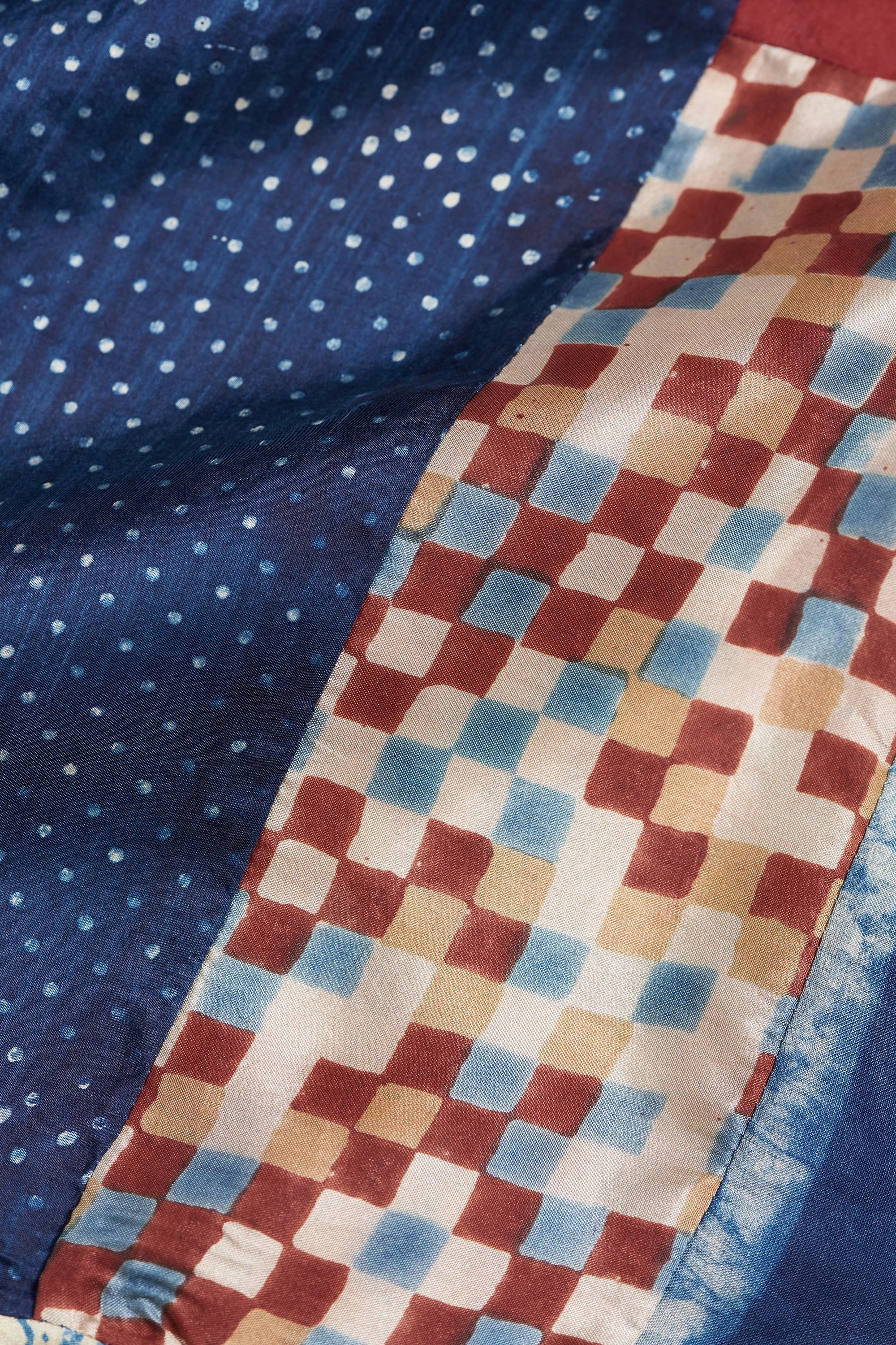 Patchwork Reclaimed Scarf in Silk