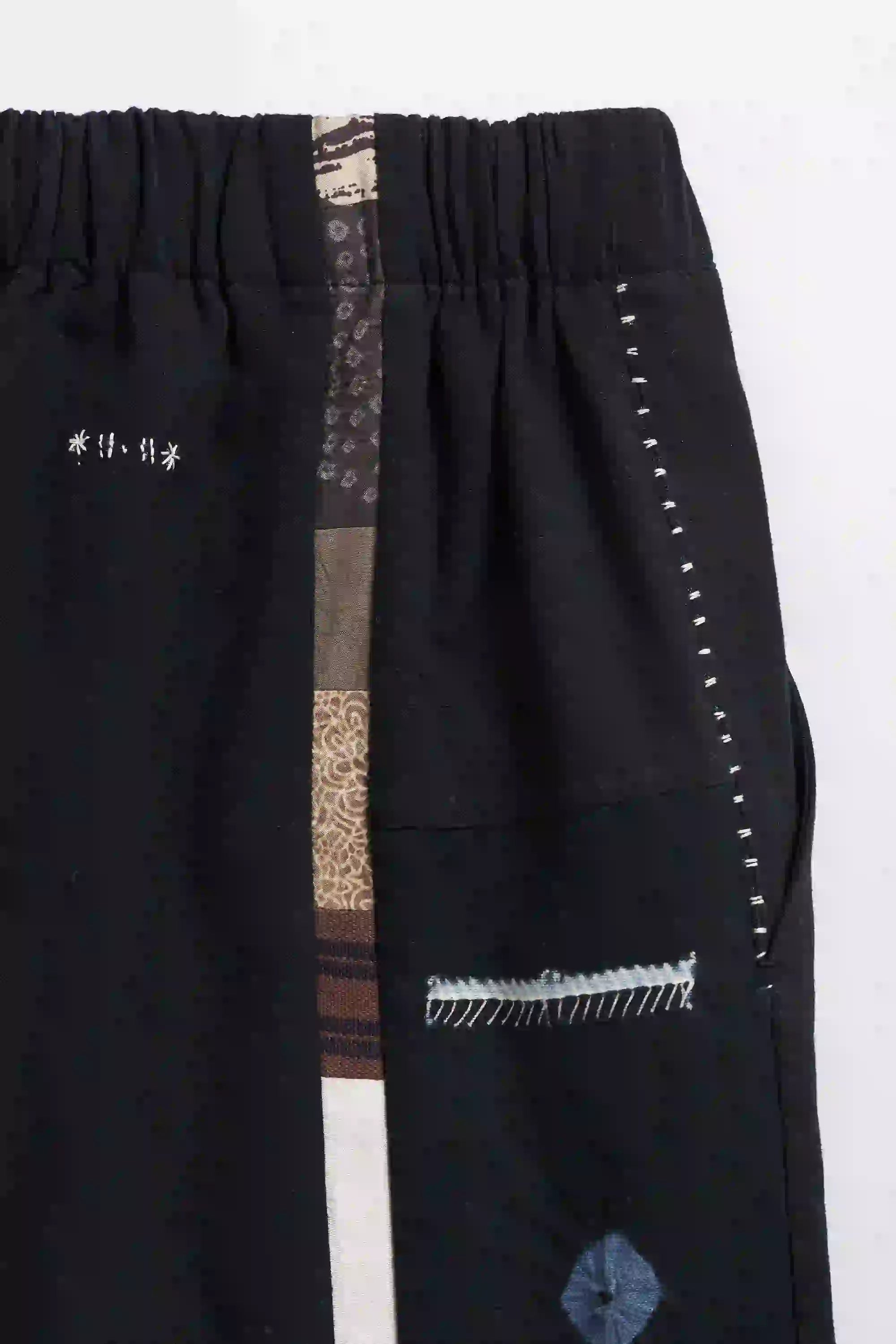 Fabric close-up with patchwork