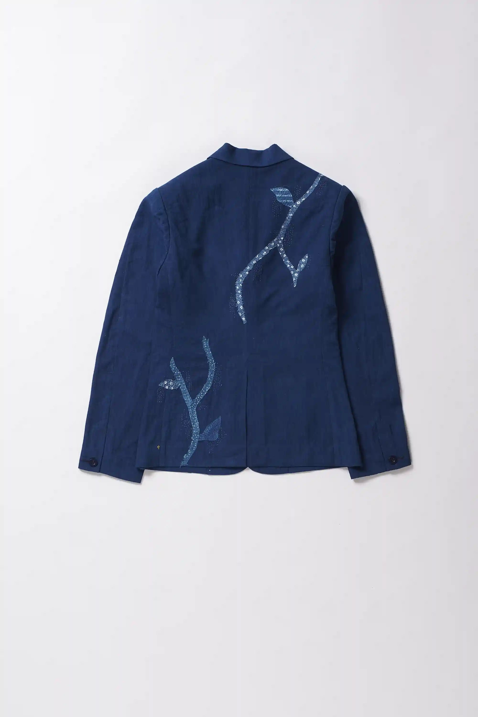 Medium indigo jacket with full-sleeves