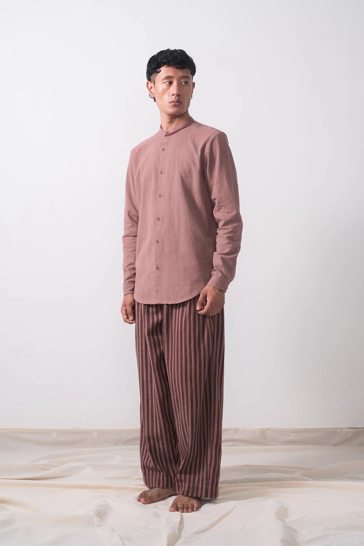 Calssic Band Collar Shirt