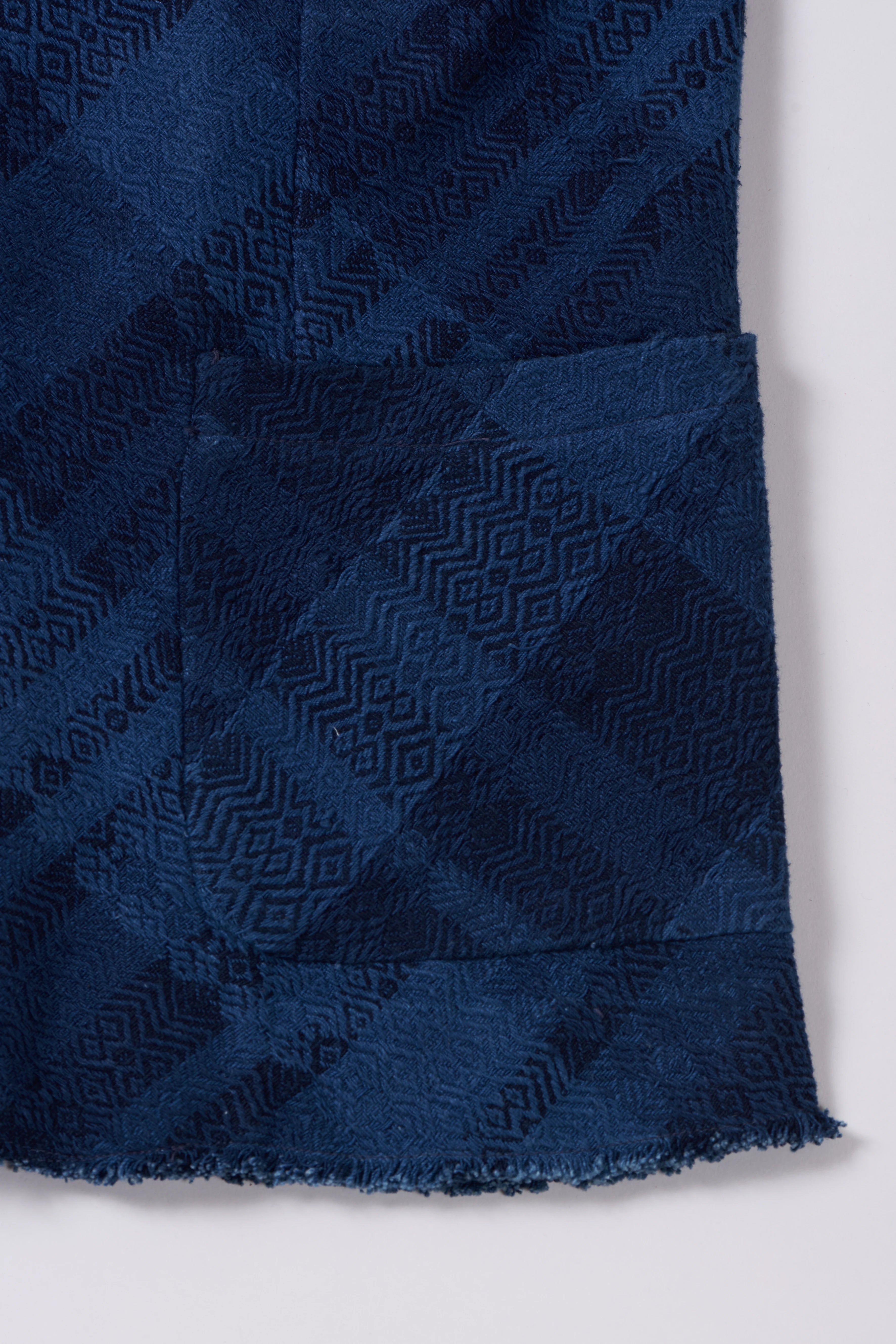 Indigo Worker Textured Jacket