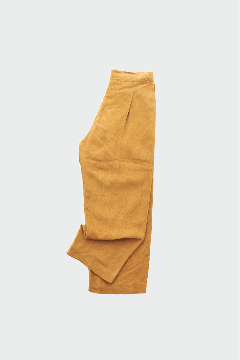 UNGENDERED LINEN DRAWSTRING TROUSERS