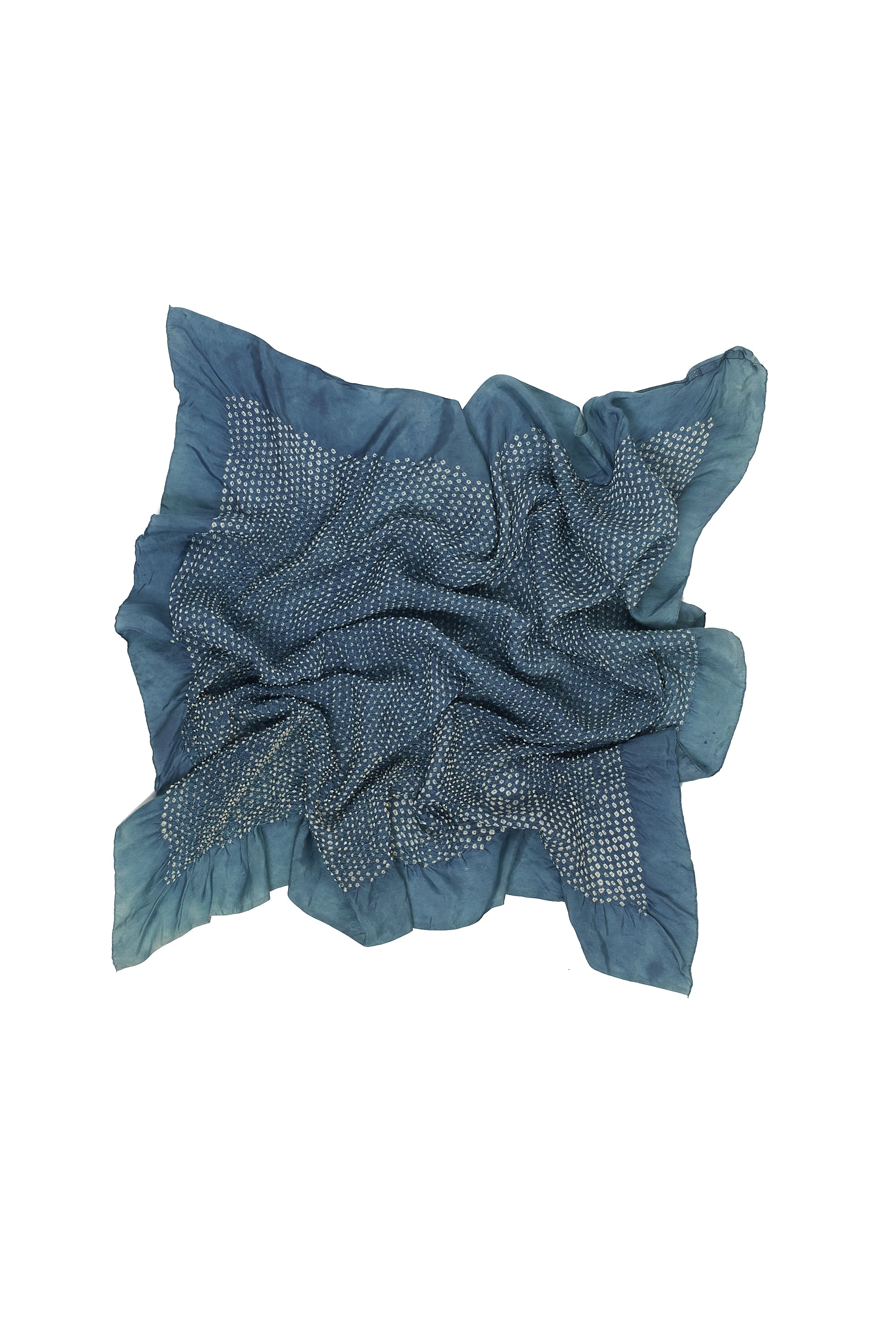 INDIGO DYED BANDHANI SCARF