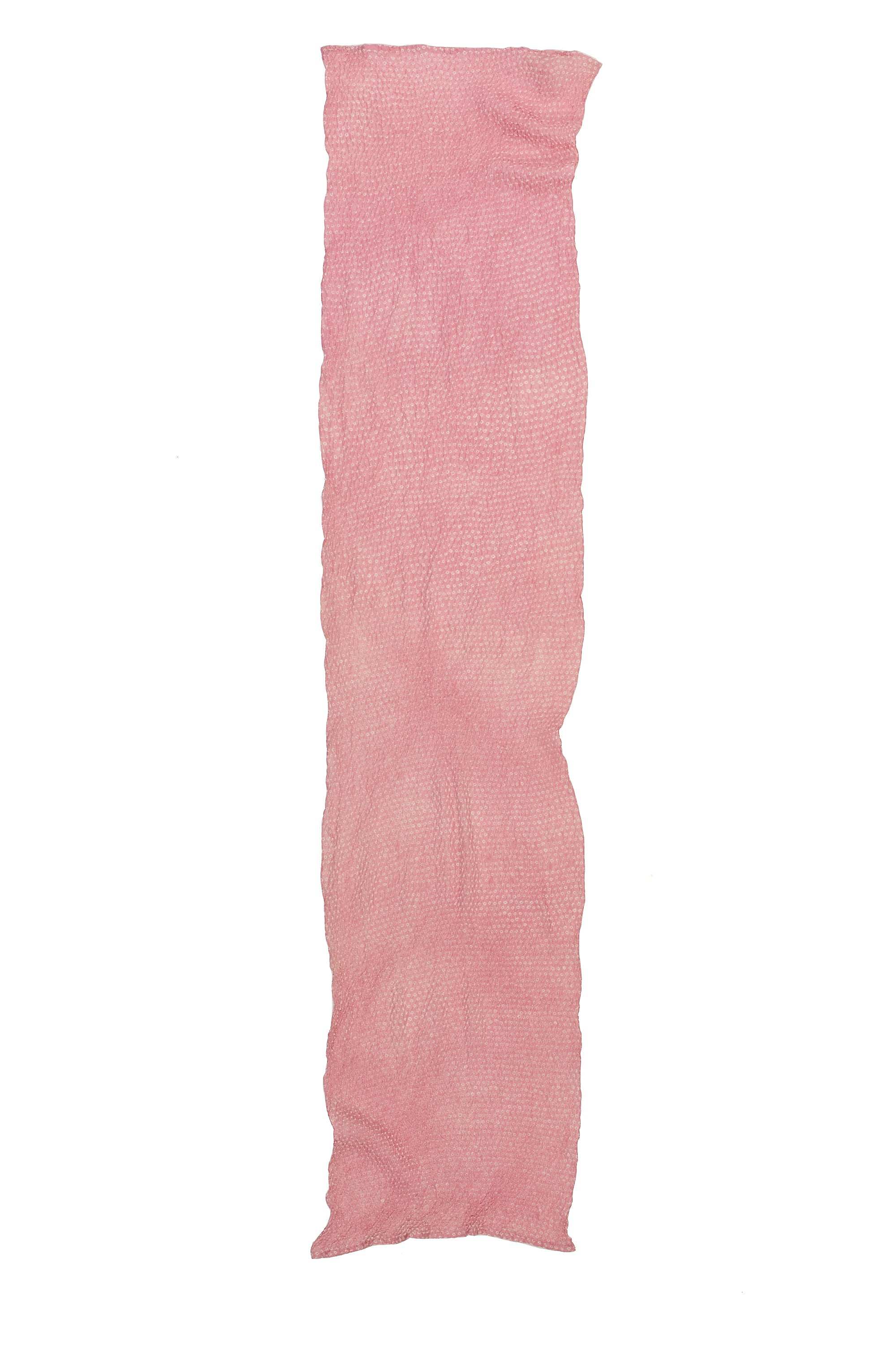 LIGHT PINK SILK WITH BANDHANI SCARF