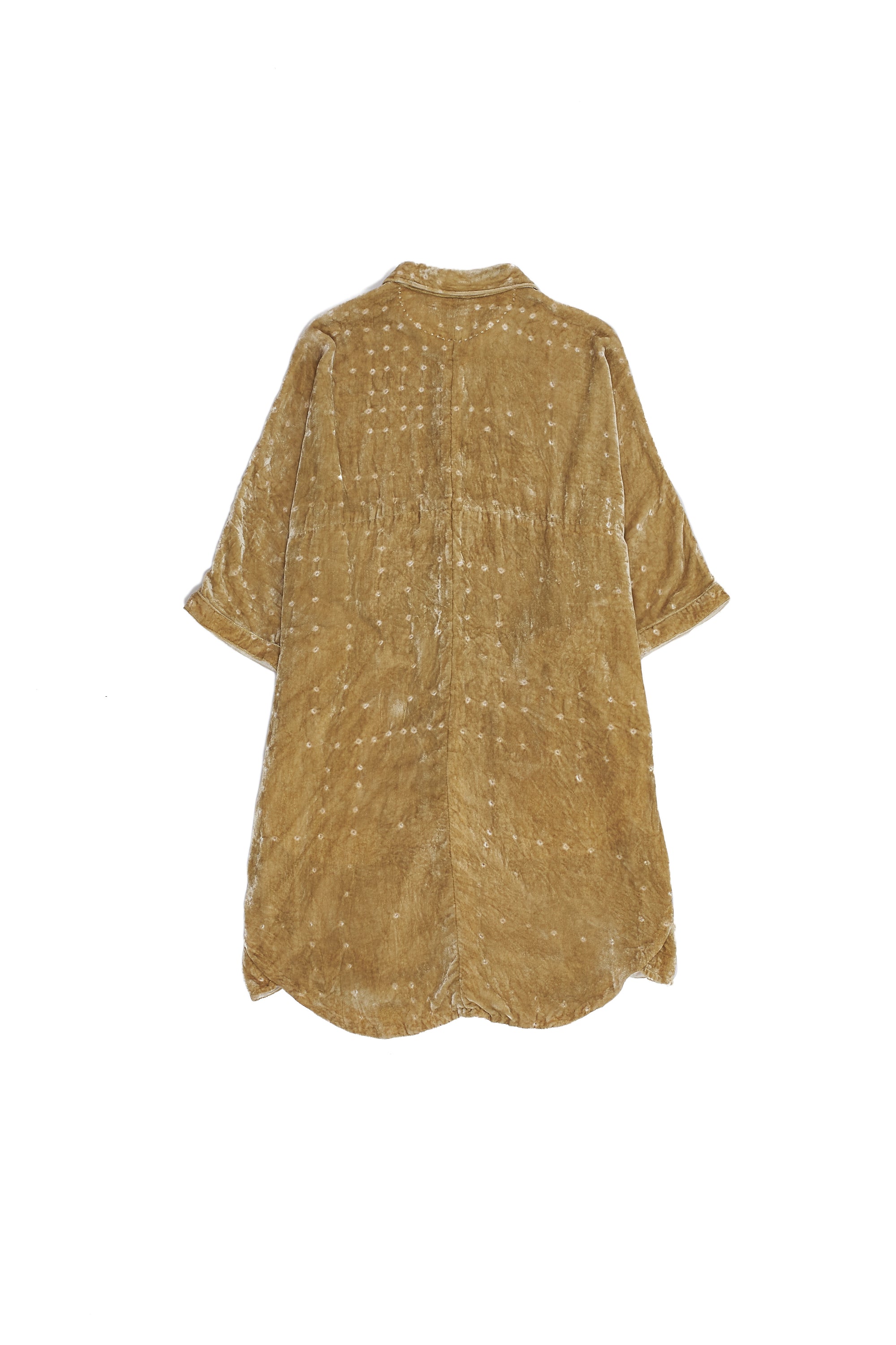 BANDHANI CAPE SLEEVED VELVET SHIRT