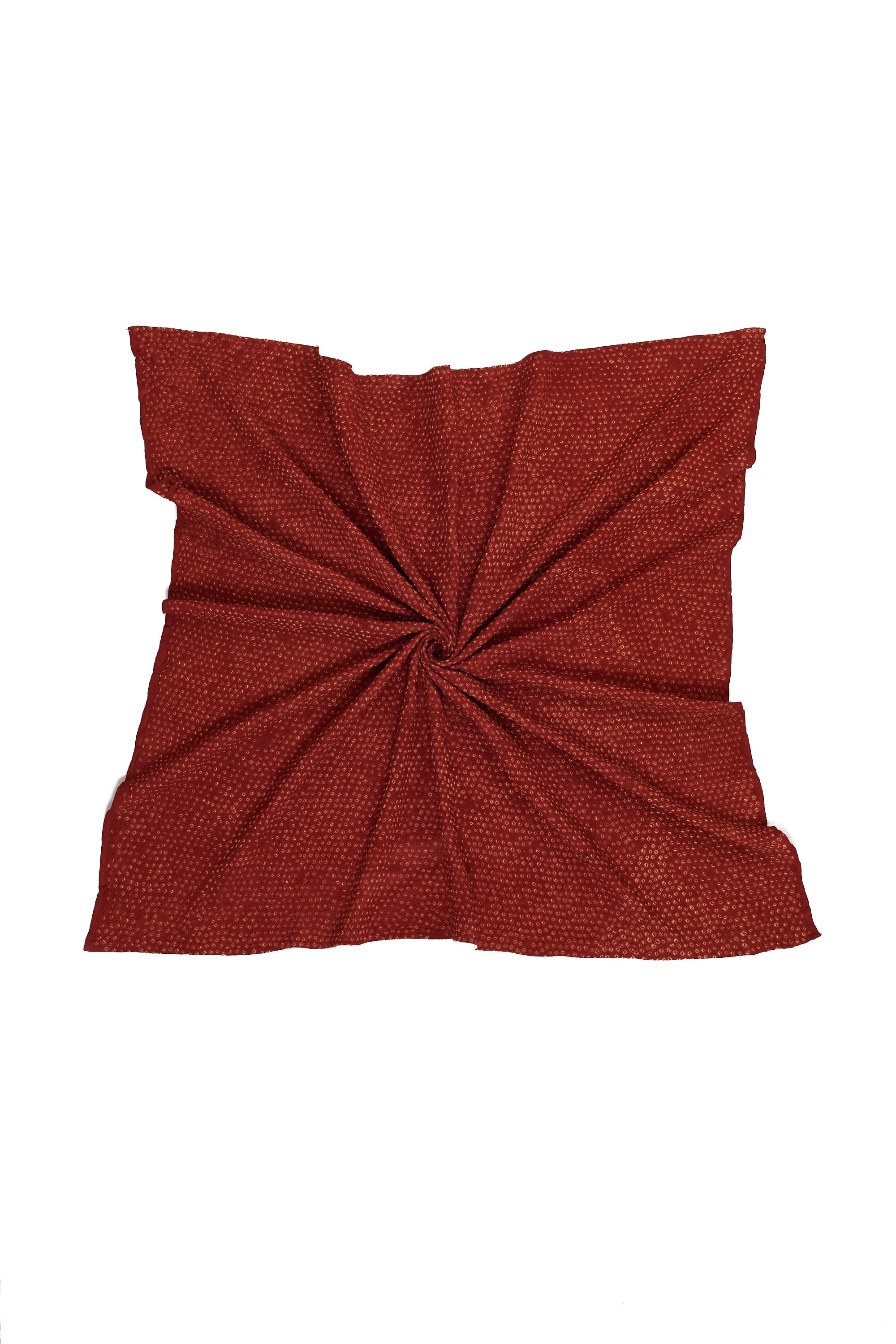 RED COTTON BANDHANI SCARF