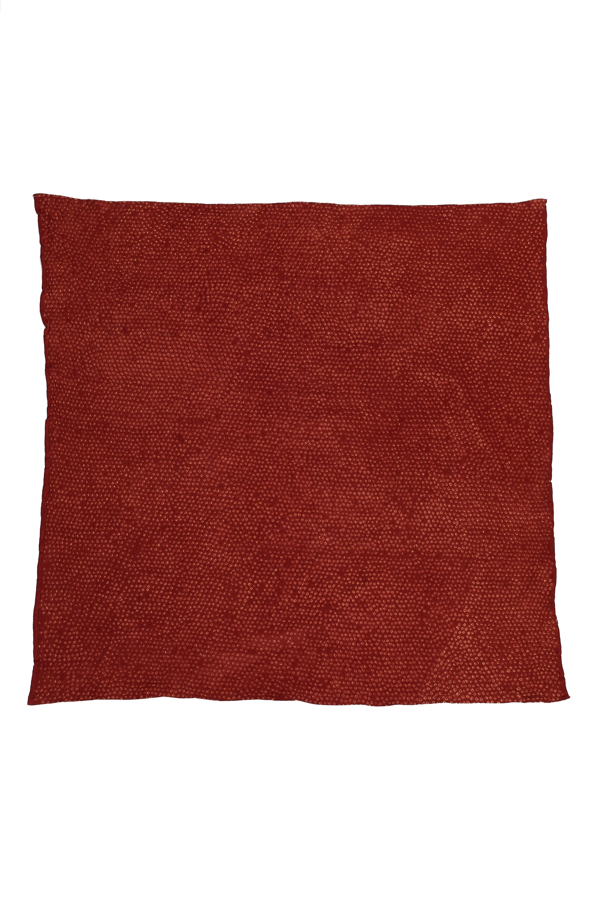 RED COTTON BANDHANI SCARF