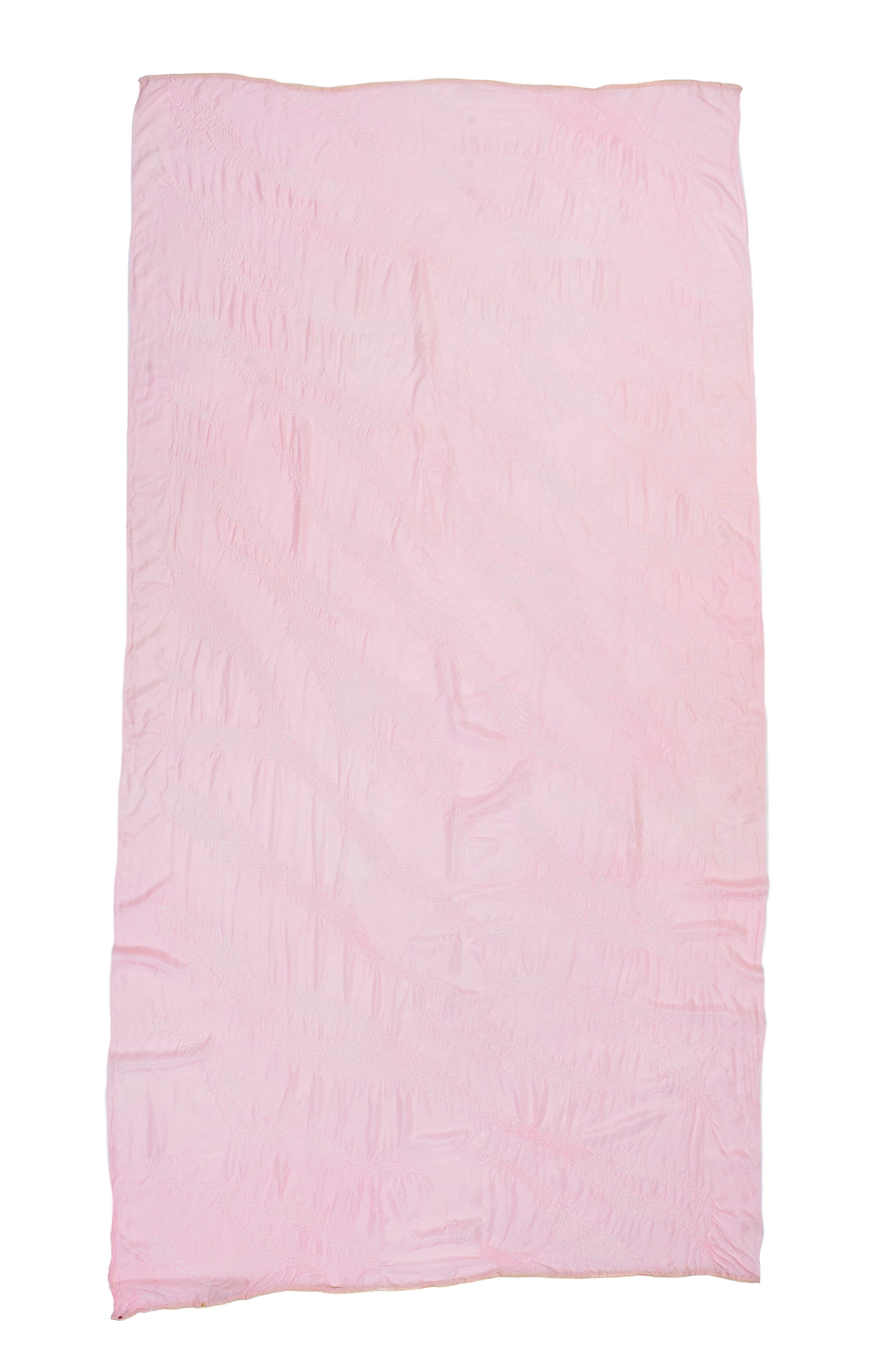 LIGHT PINK SILK BANDHANI WOMEN SHAWL