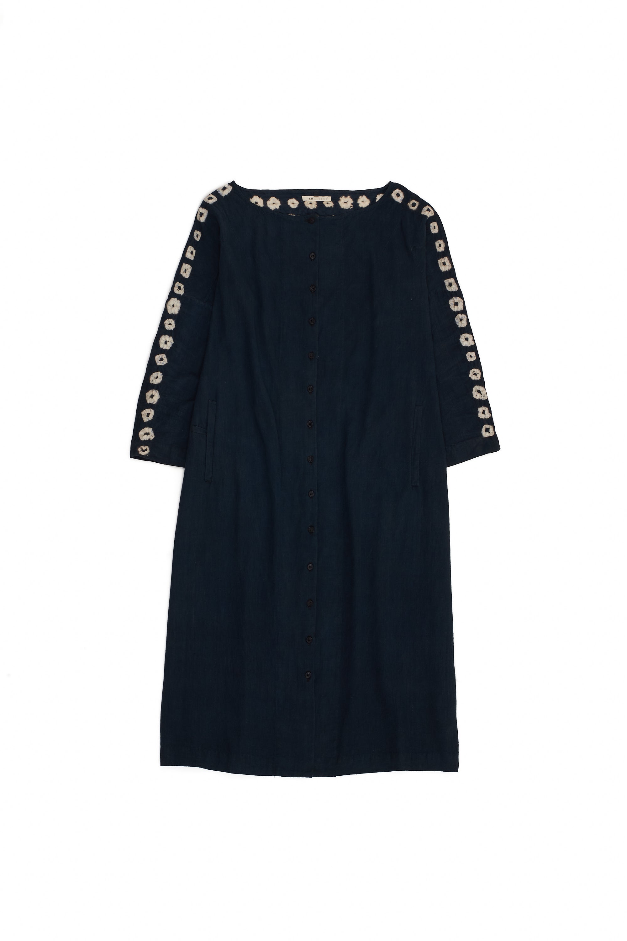 MIDNIGHT INDIGO COTTON WOMEN DRESS