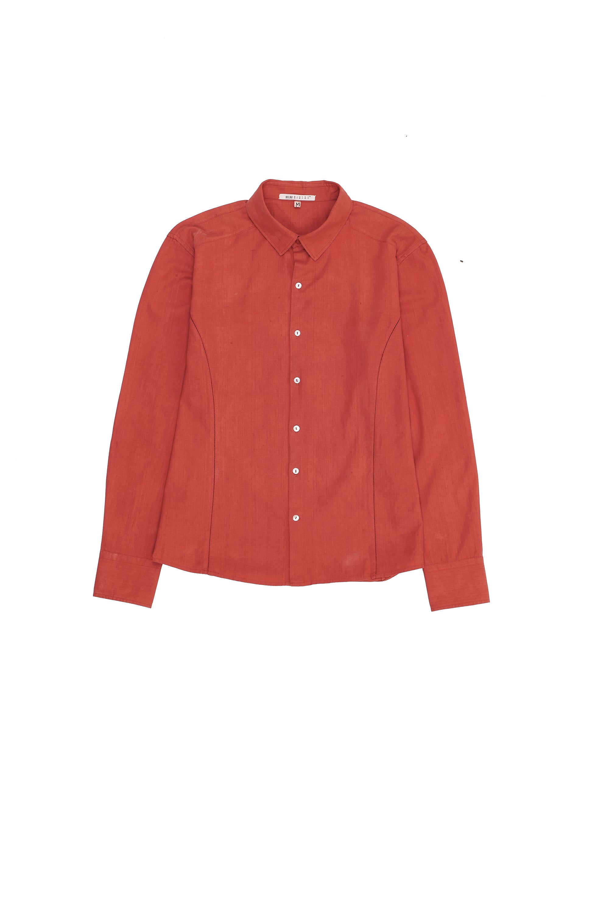 RED HANDSPUN COTTON SHIRT