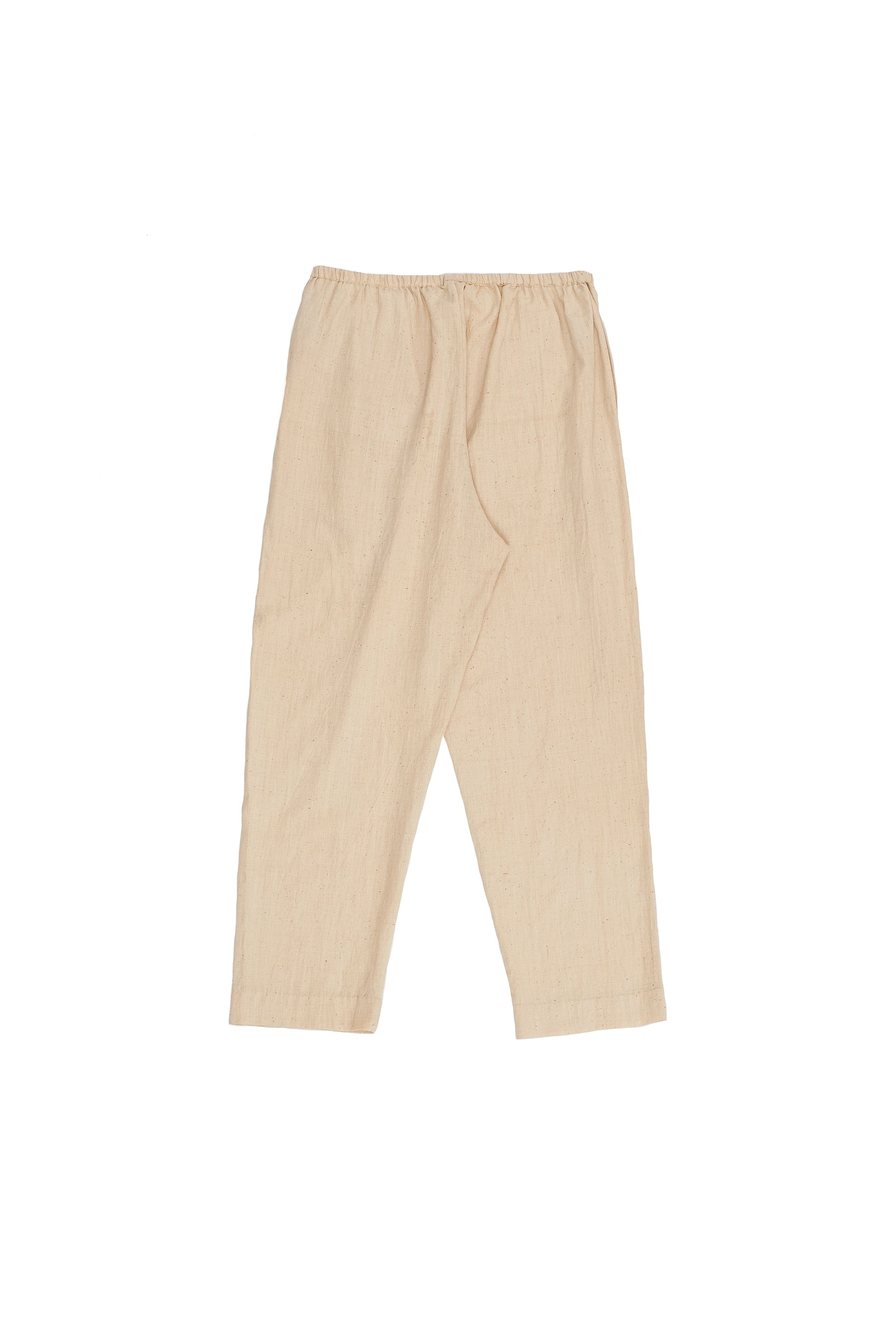 LIGHT YELLOW COTTON WOMEN'S TROUSER