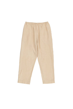 LIGHT YELLOW COTTON WOMEN'S TROUSER