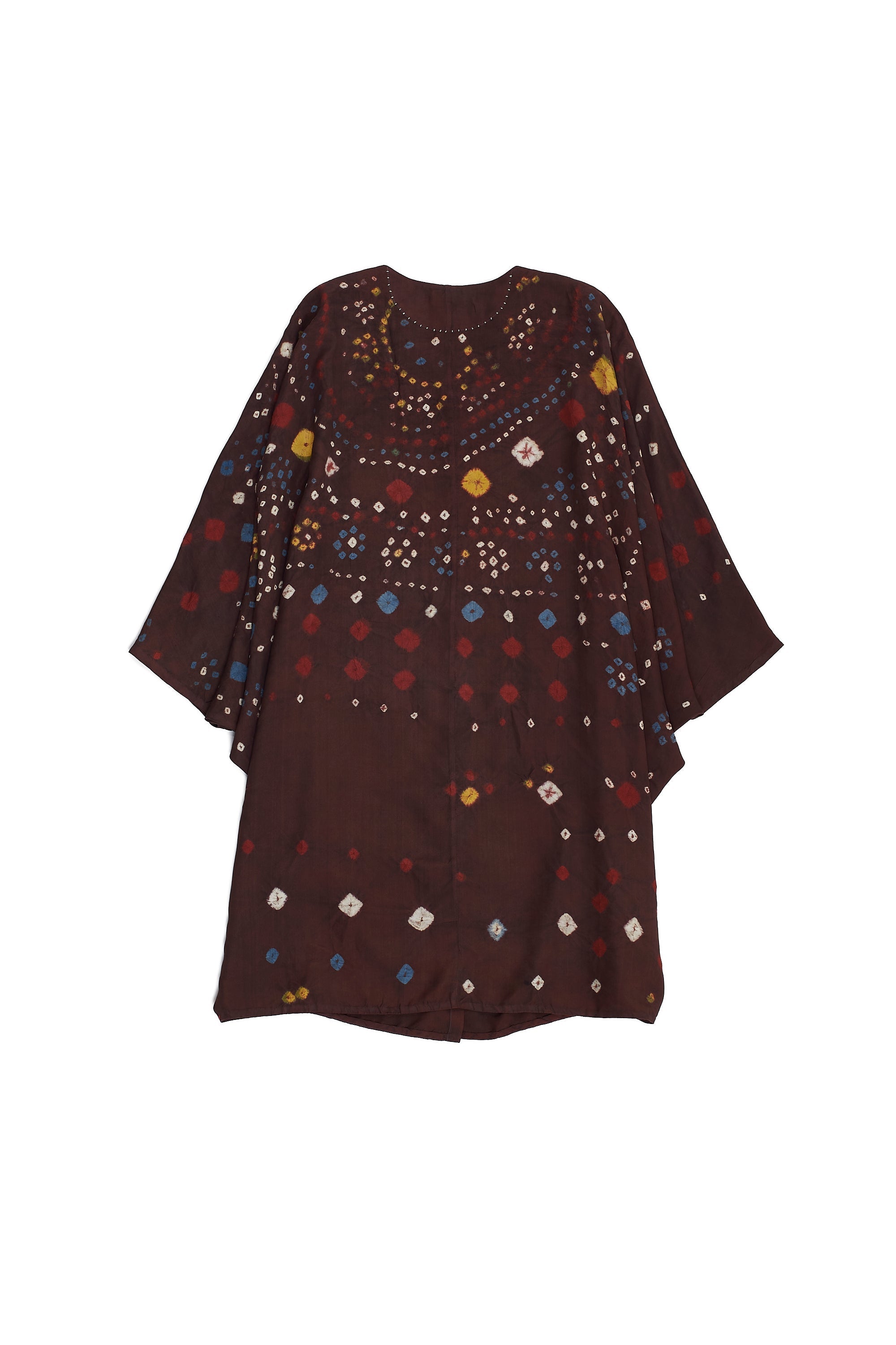 VIOLET SILK BANDHANI WOMEN'S DRESS