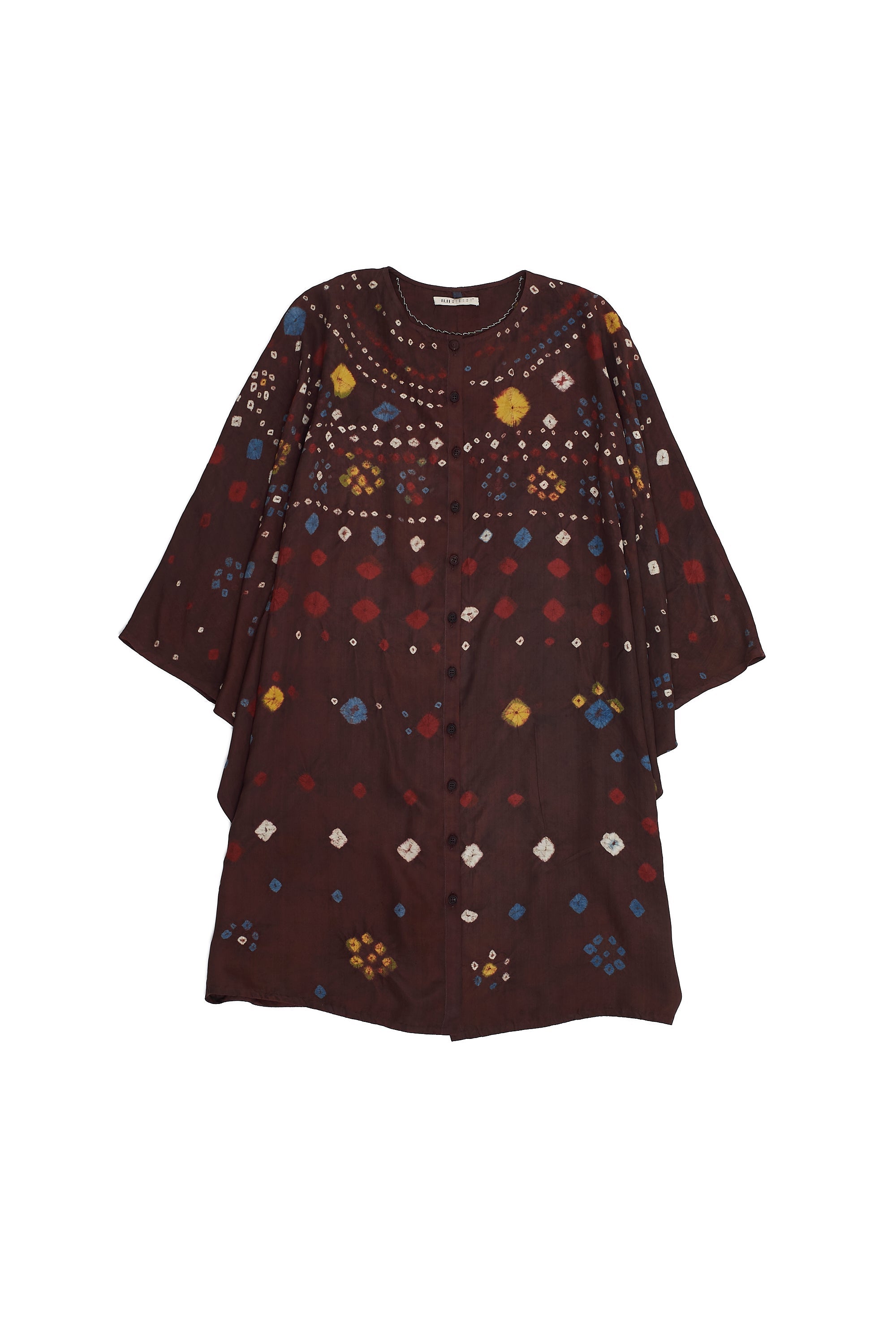 VIOLET SILK BANDHANI WOMEN'S DRESS
