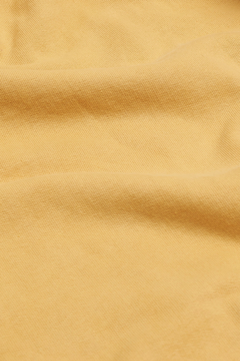 ORGANIC COTTON SWEATSHIRT DYED IN NATURAL YELLOW