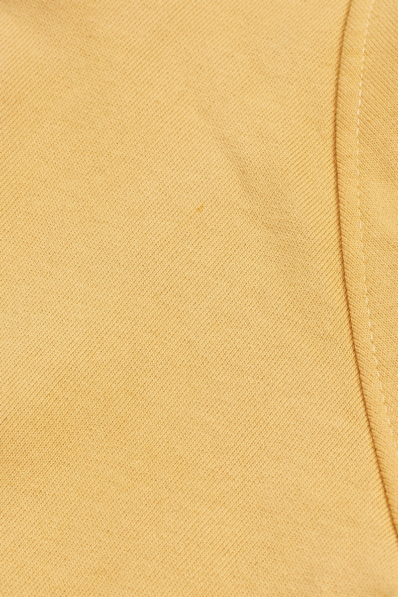 ORGANIC COTTON SWEATSHIRT DYED IN NATURAL YELLOW