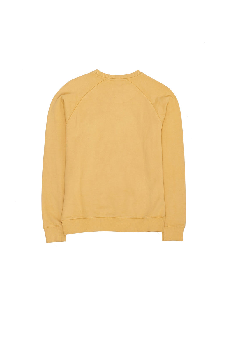 ORGANIC COTTON SWEATSHIRT DYED IN NATURAL YELLOW