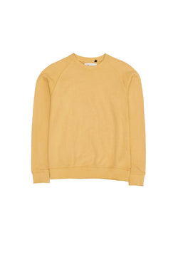 ORGANIC COTTON SWEATSHIRT DYED IN NATURAL YELLOW