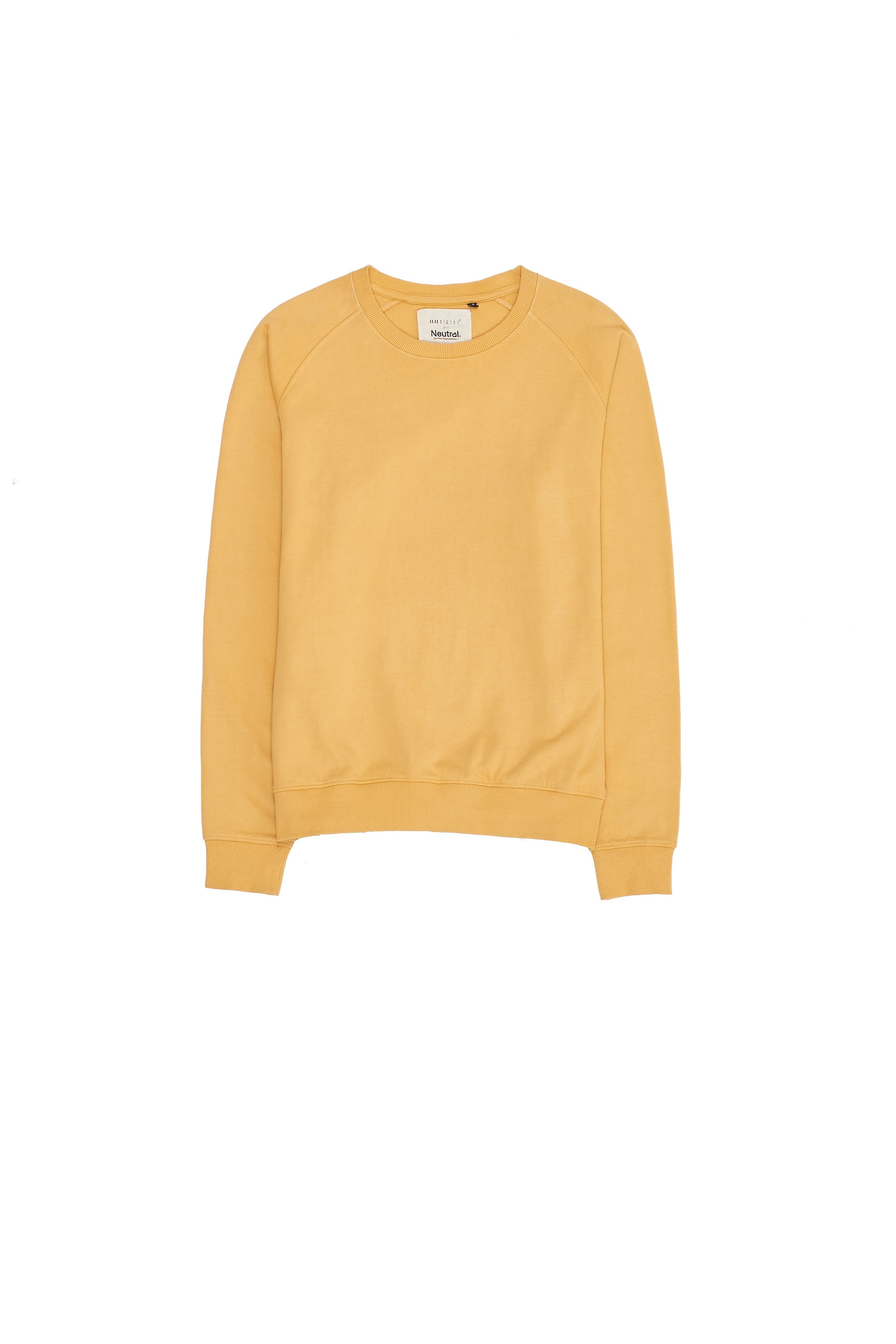 SWEATSHIRT DYED IN MANGO YELLOW