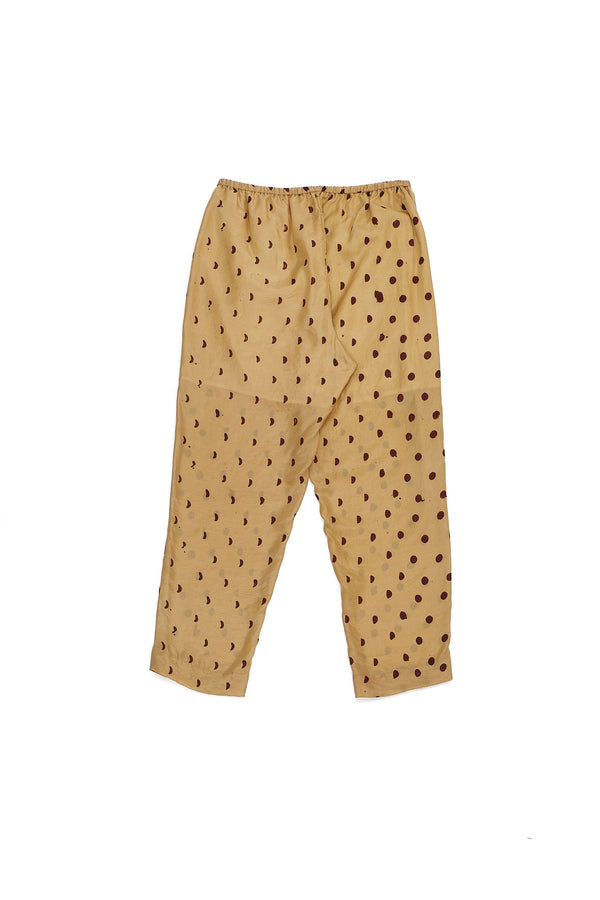 WHISKEY GOLD BLOCK PRINT WOMEN'S PANT