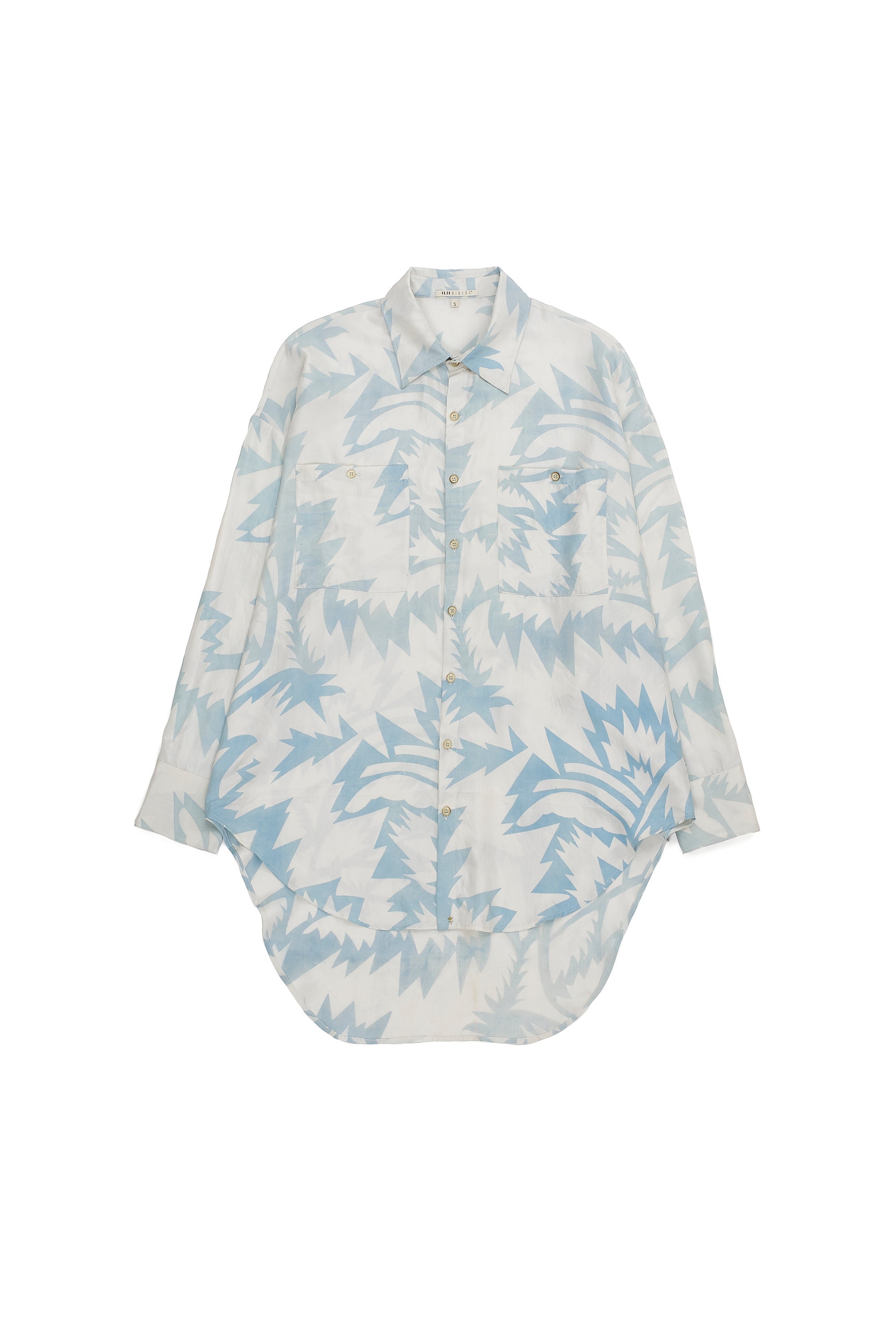 LIGHT INDIGO SCREEN PRINT UNISEX SHIRT