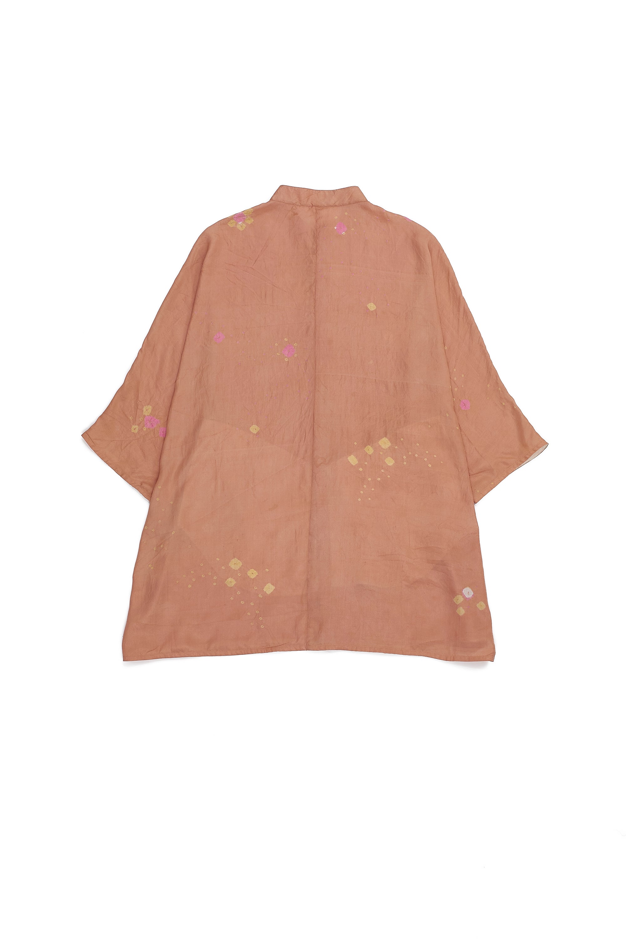 PEACH SILK BANDHANI UNISEX SHIRT