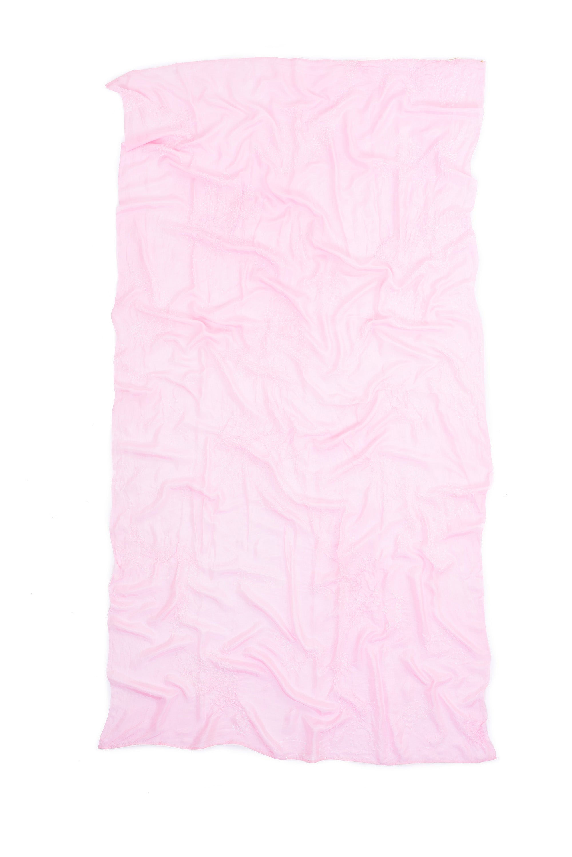 LIGHT PINK SILK WITH BANDHANI SCARF