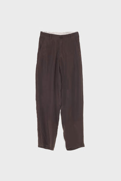 Madder Violet Mulbery Silk Trousers