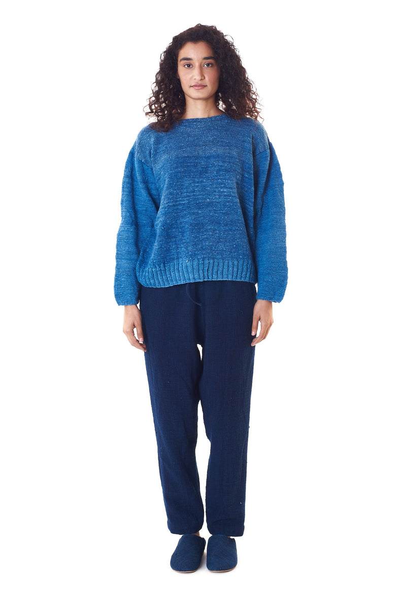 INDIGO HEIRLOOM SWEATER