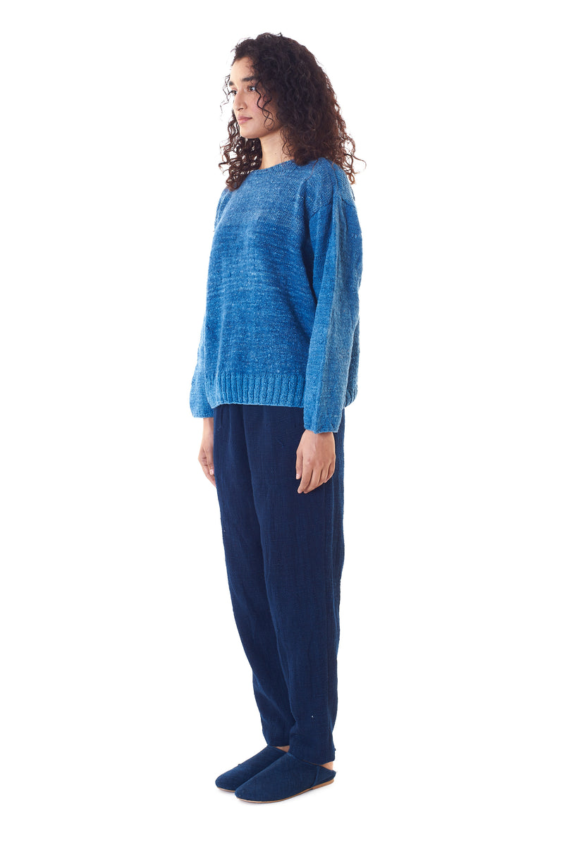 INDIGO HEIRLOOM SWEATER