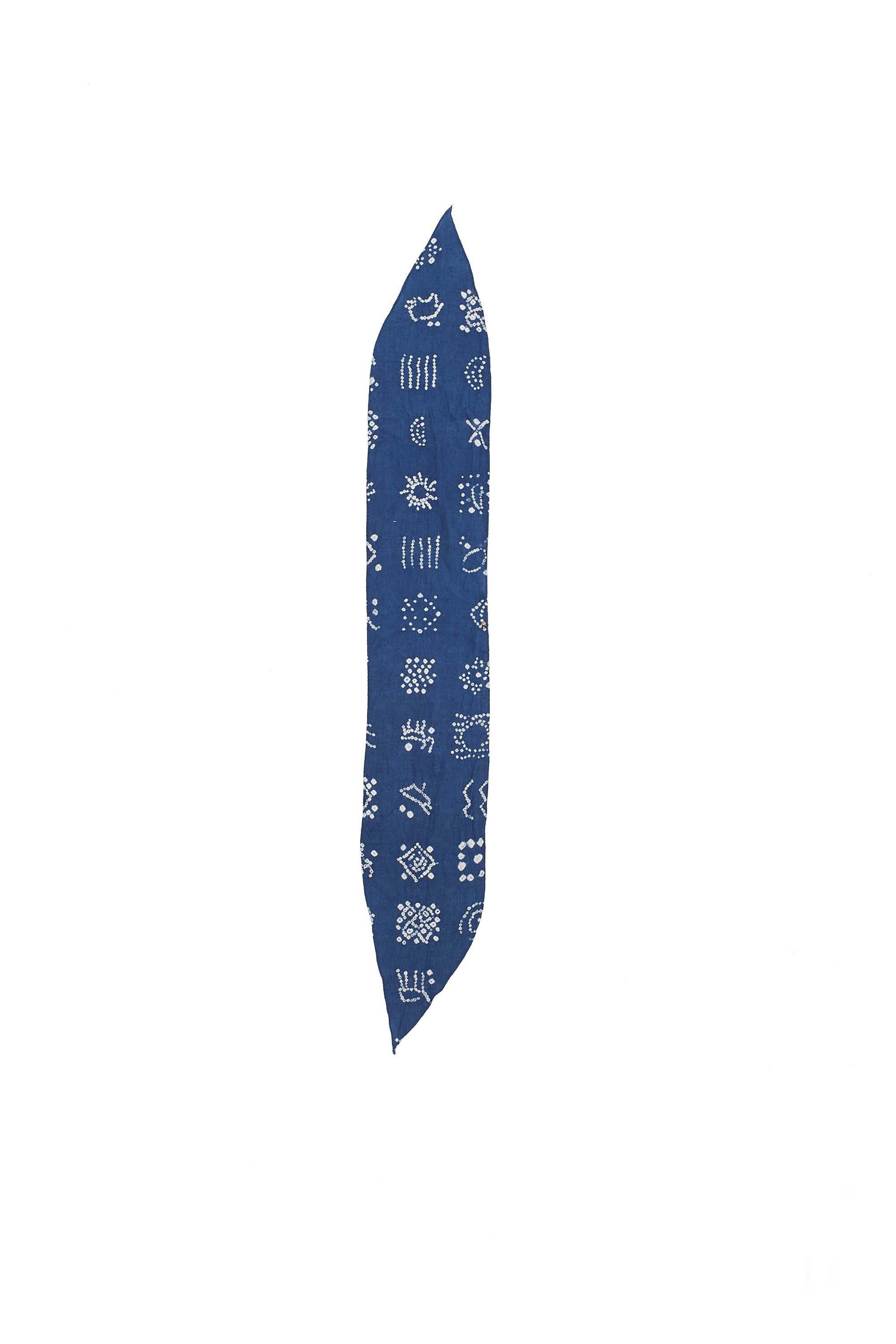 MEDIUM INDIGO SILK BANDHANI BANDANA