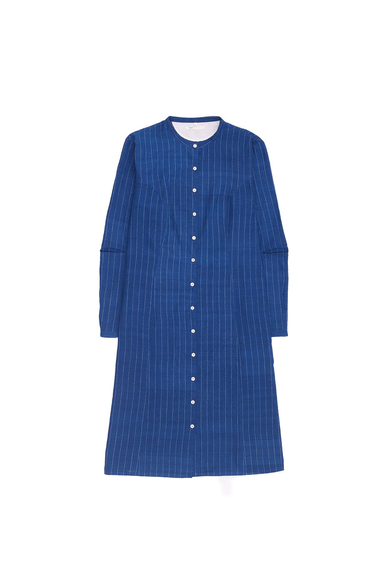 MEDIUM INDIGO COTTON DRESS