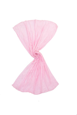 LIGHT PINK SILK WITH BANDHANI SHAWL