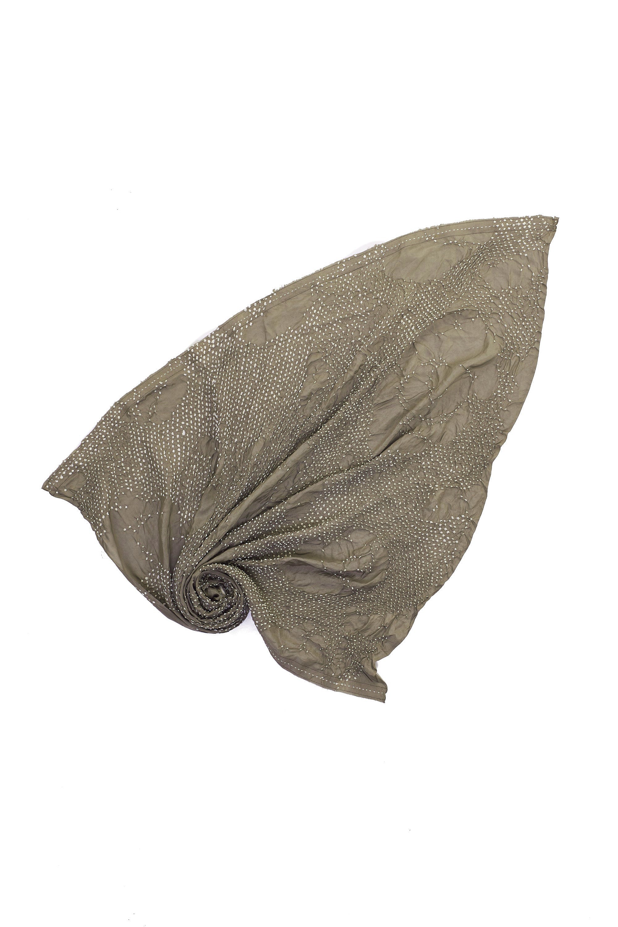 SMOKE SILK WITH BANDHANI SCARF