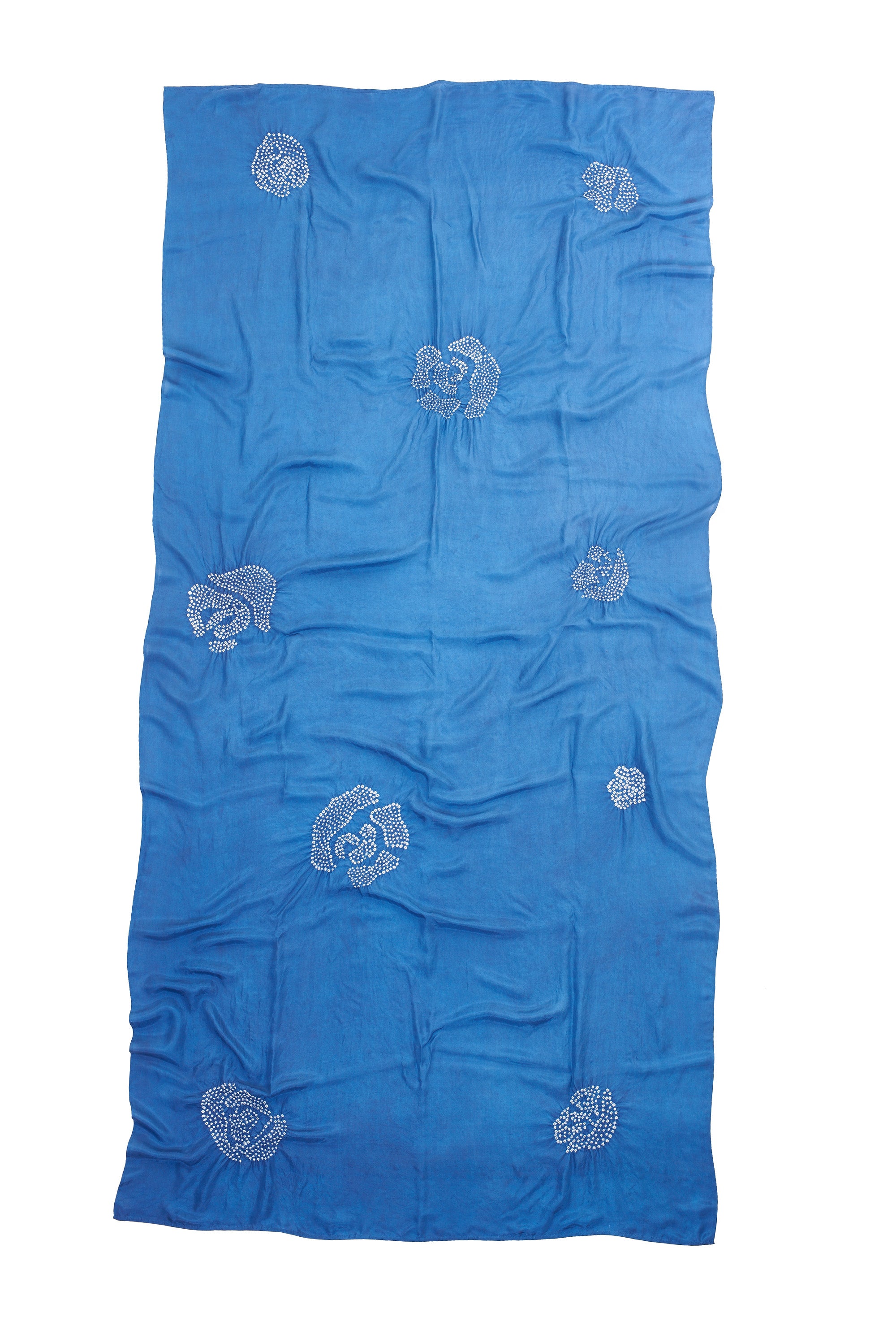 MEDIUM INDIGO SILK WITH BANDHANI SHAWL