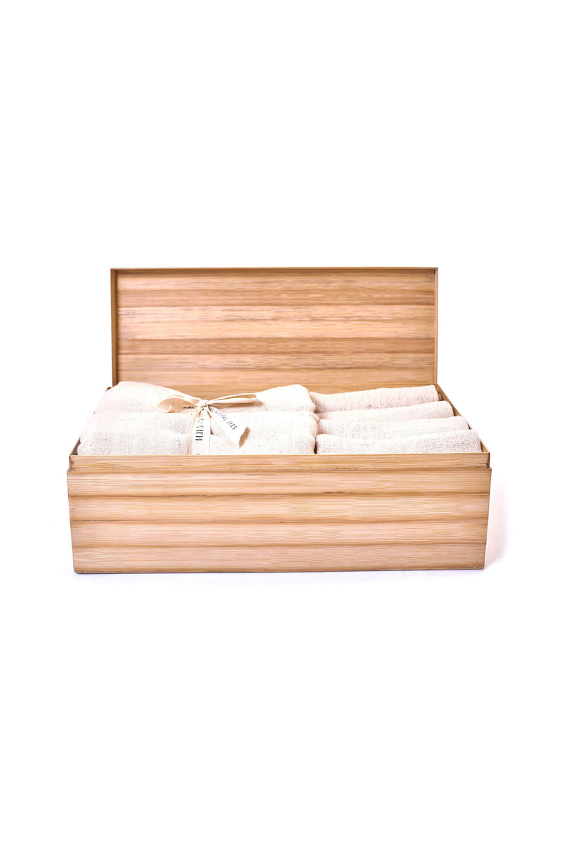 Ecru Organic Cotton Towel Box Set